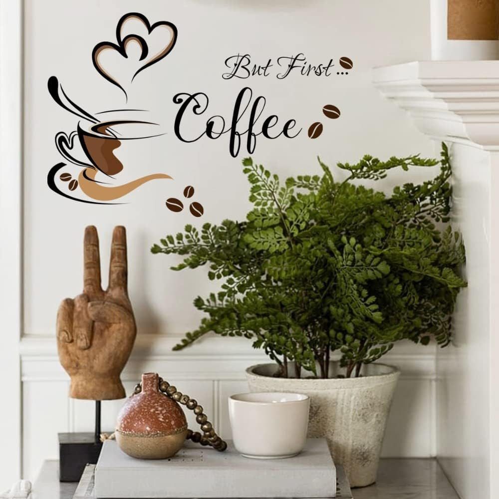VEKROBOT Wandsticker Wandaufkleber Selbstklebend Kreative Dekofolie Wohnzimmer Küche Café (1 St., Heimdekoration Wandaufkleber), Selbstklebende Tapeten