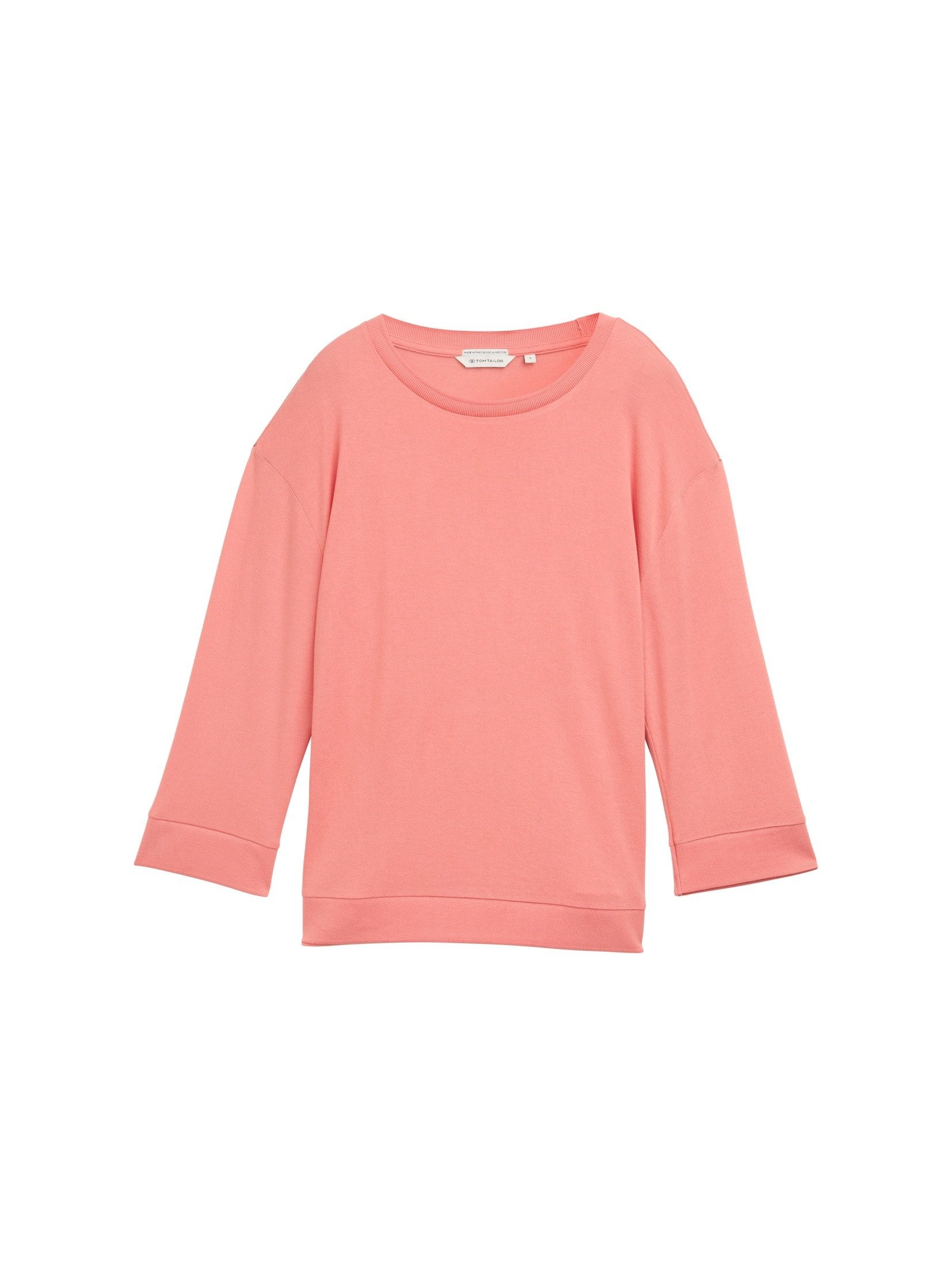 TOM TAILOR 3/4-Arm-Shirt Langarmshirt mit Rundhalsausschnitt günstig online kaufen