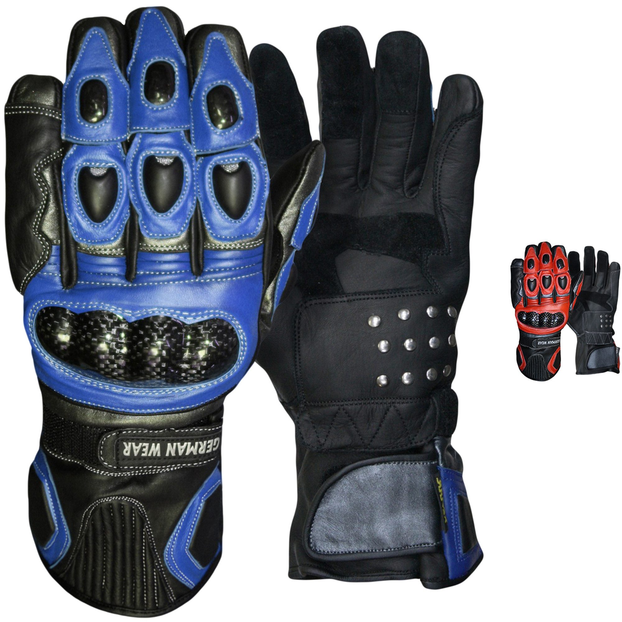 German Wear Motorradhandschuhe GW401G Motorradhandschuhe Lederhandschuhe günstig online kaufen