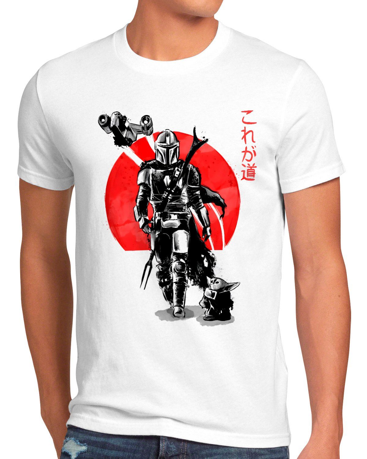 style3 T-Shirt Mando Sunset yoda star günstig online kaufen