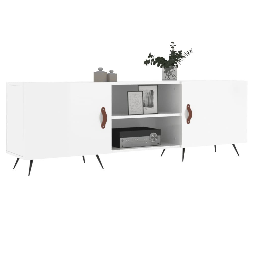 vidaXL TV-Schrank TV-Schrank Hochglanz-Weiß 150x30x50 cm günstig online kaufen