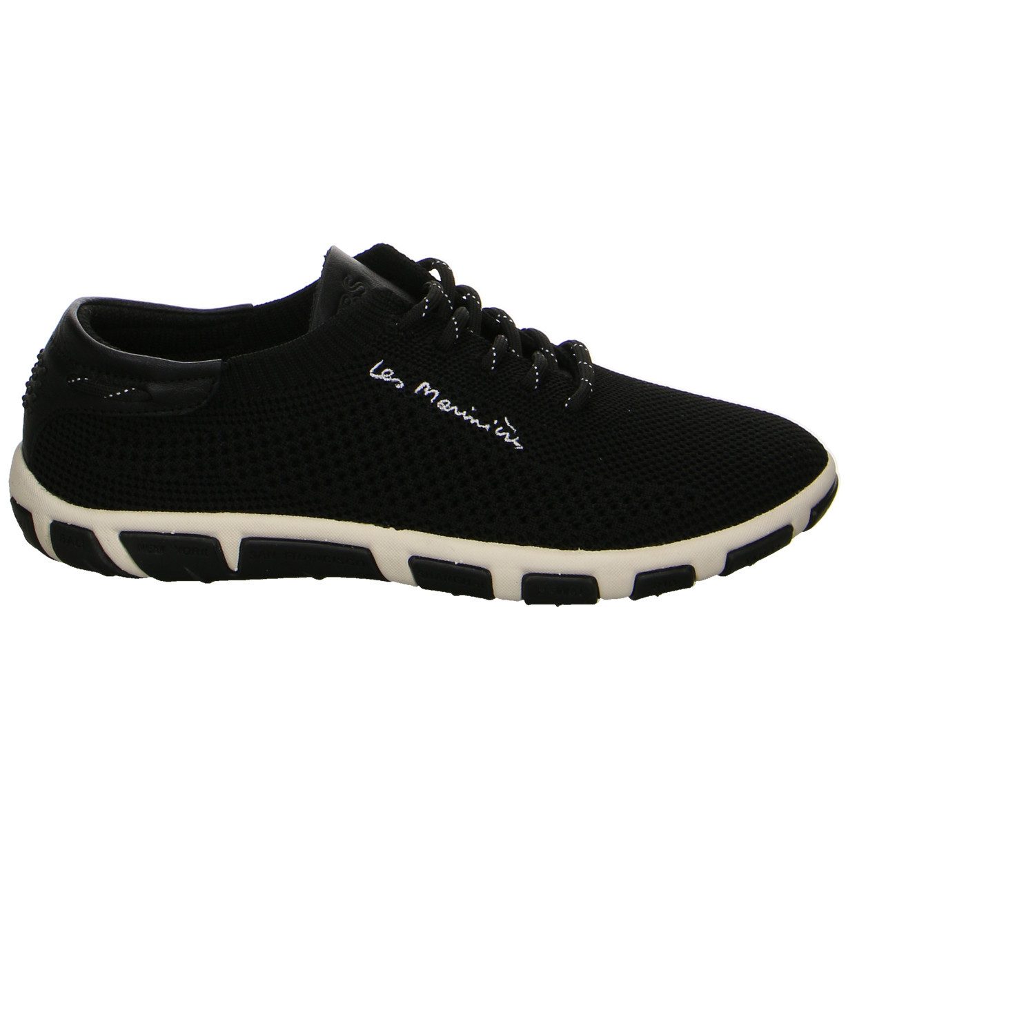 tbs Tamaris Jazaria Leinen-Stoff Schnürschuhe schwarz Schnürschuh