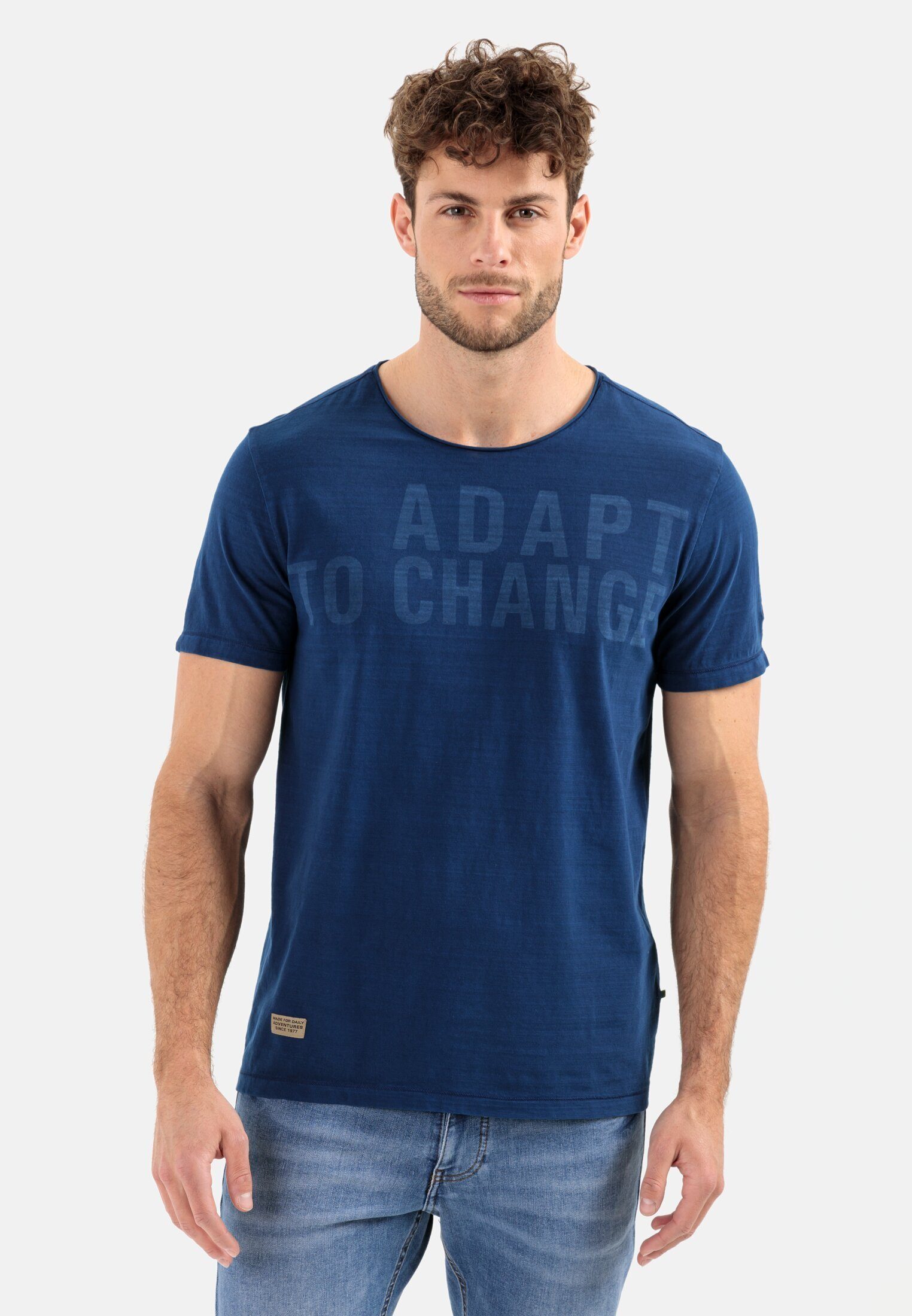 camel active T-Shirt mit platziertem Letterprint