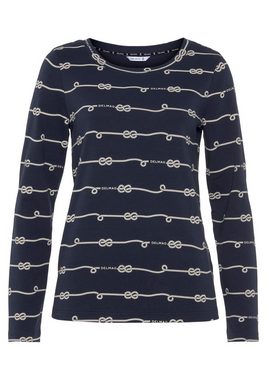 DELMAO Sweatshirt mit maritimen Druck