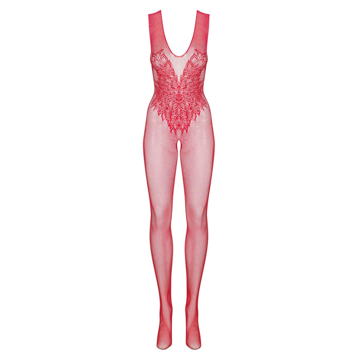 Obsessive Catsuit OB Bodystocking N112 red Size - Plus (XXL)