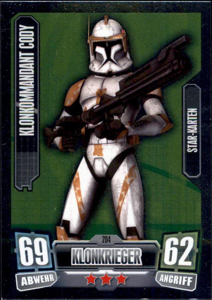 Star Wars Sammelkarte FA2-204 - KLONKOMMANDANT CODY - UCC Star-Karte - SERIE 2 UCC