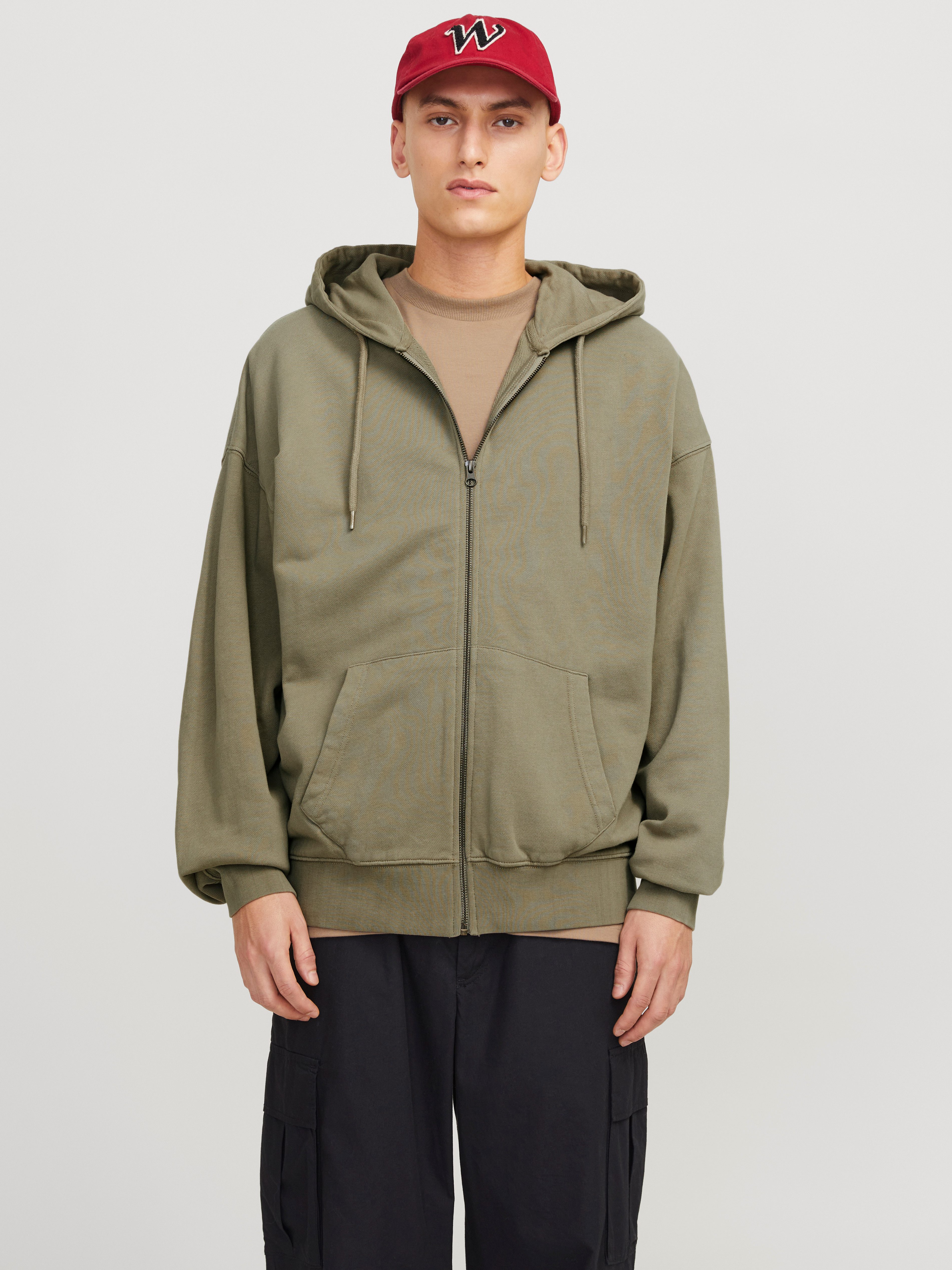 Jack & Jones Kapuzensweatjacke JJECHARGE Hoodie mit Kapuze, Kordelzug und T günstig online kaufen