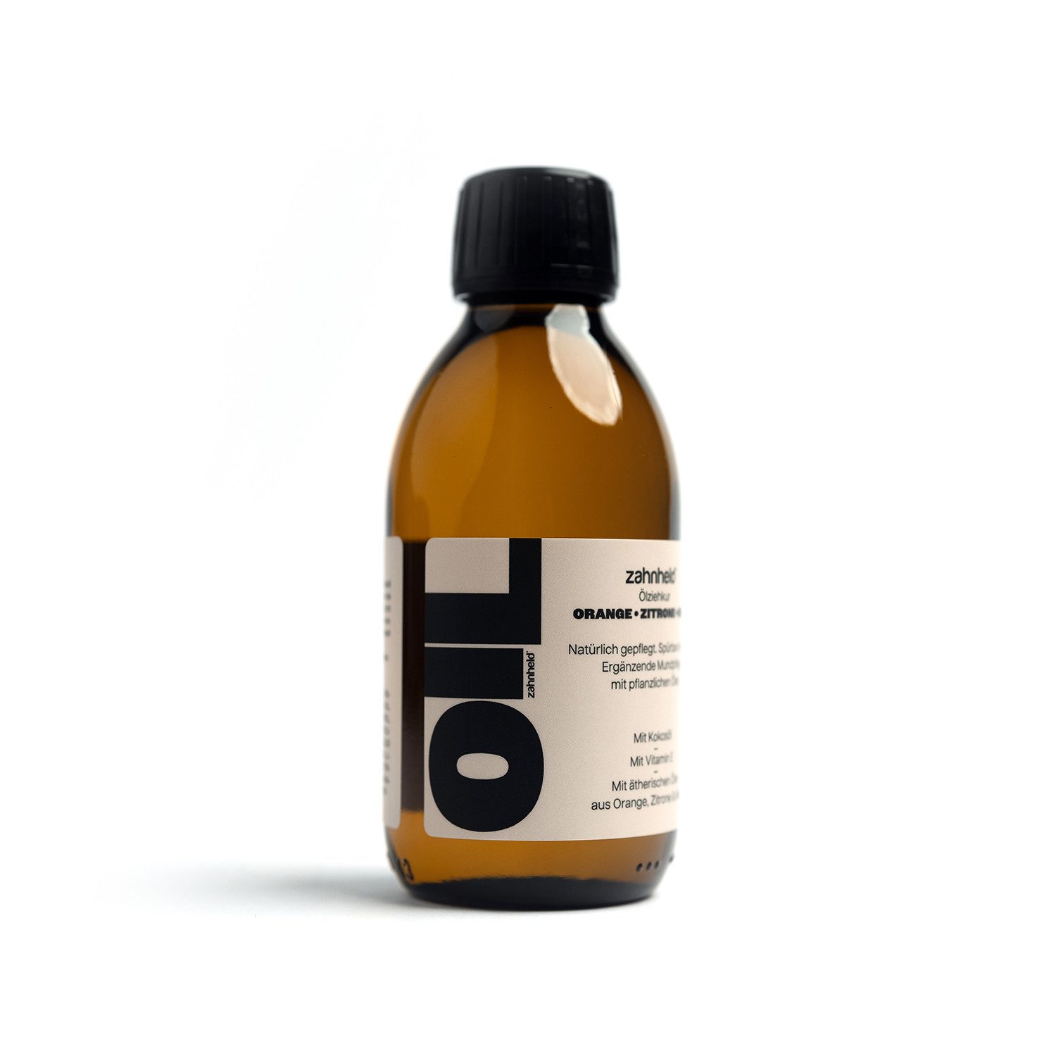 Zahnheld Mundspülung Balance Mundziehöl, Orange, Zitrone, Minze, vegan