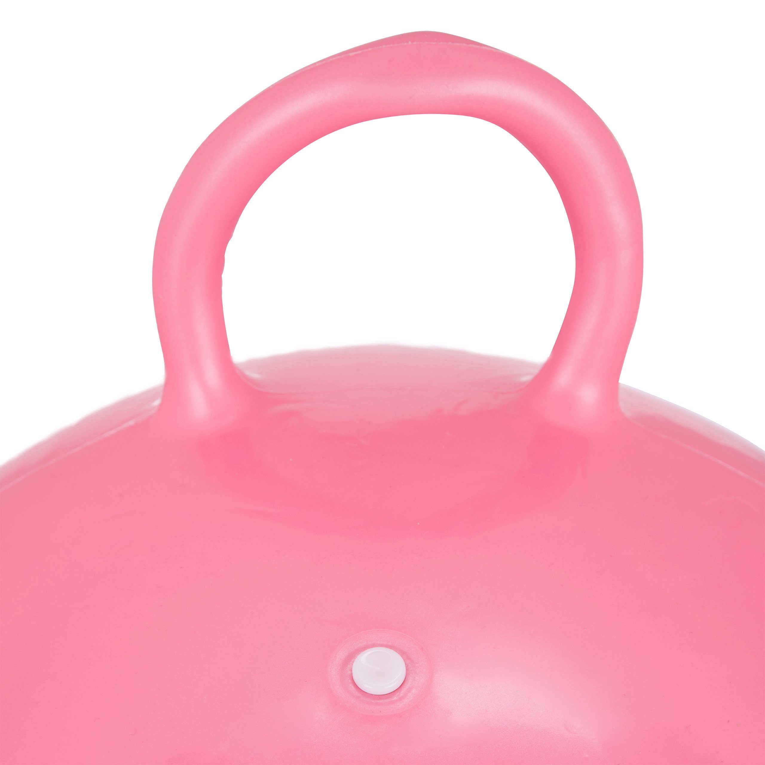 relaxdays Hüpfball 2 x Hüpfball Kinder pink, (1-tlg) – Bild 5 von 5