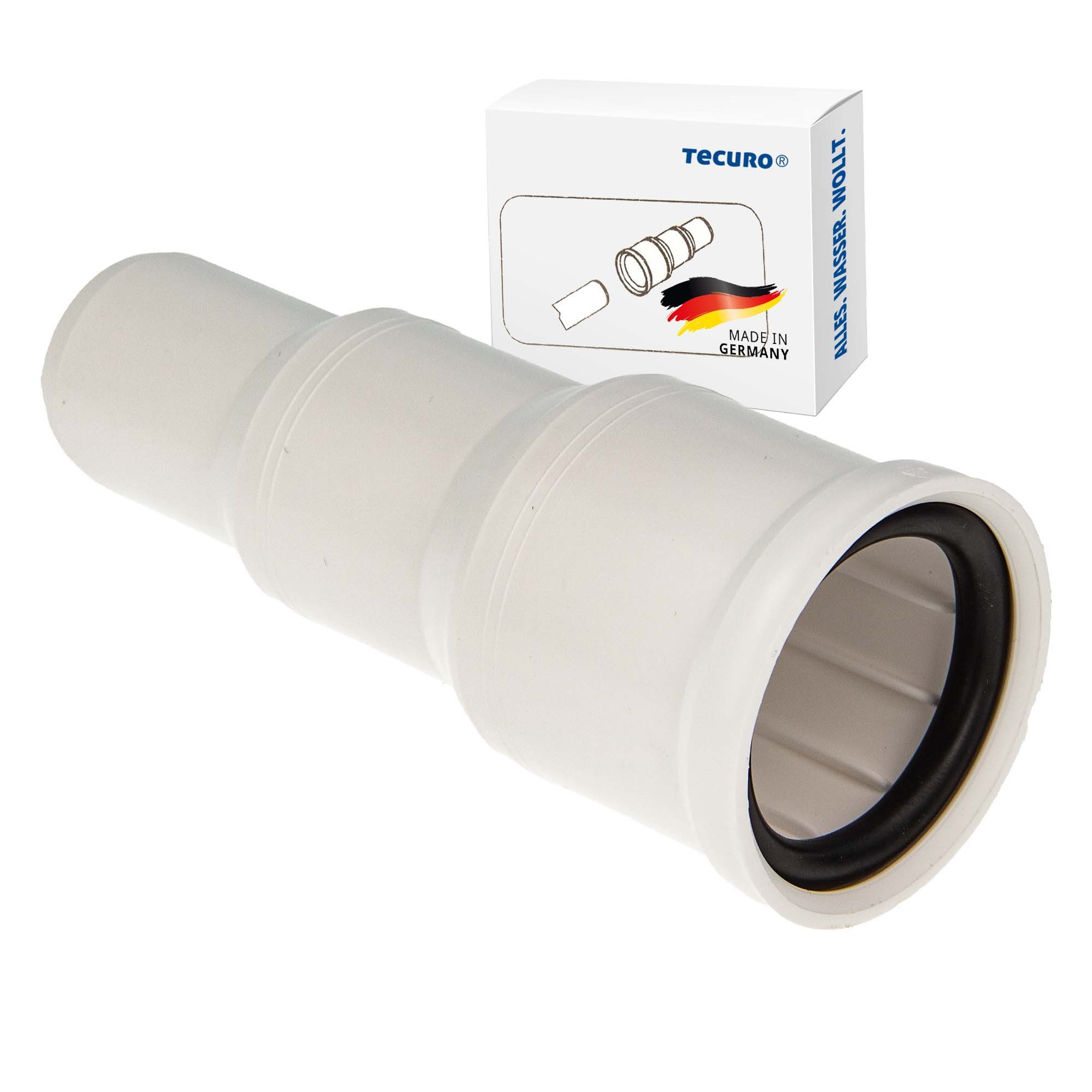 Siphon Übergangsstutzen - Reduzierung von Ø 50 - 40 - 32 mm - KS-weiß