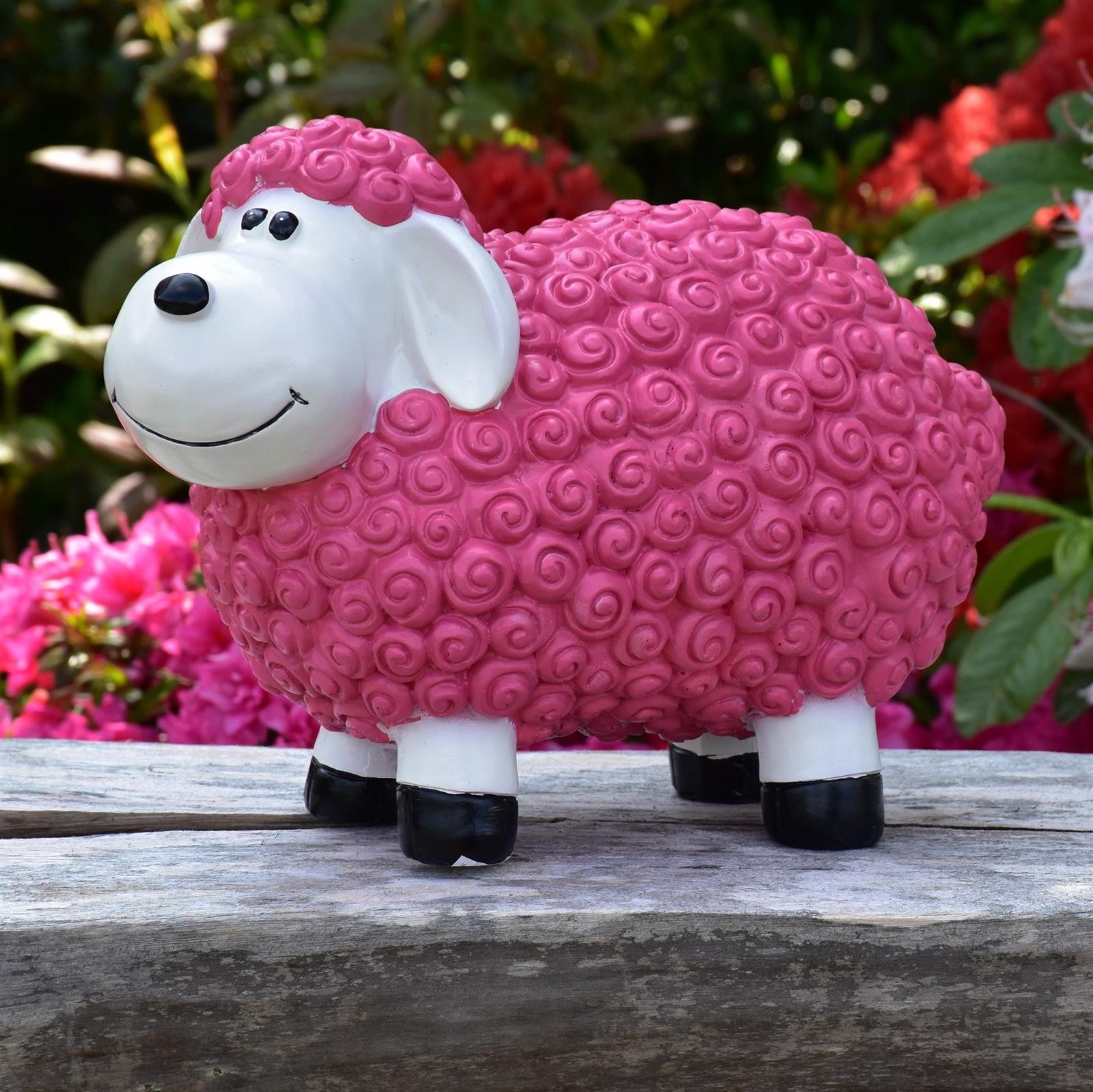Geschenkestadl Gartenfigur Bunte Schafe viele Farben günstig online kaufen