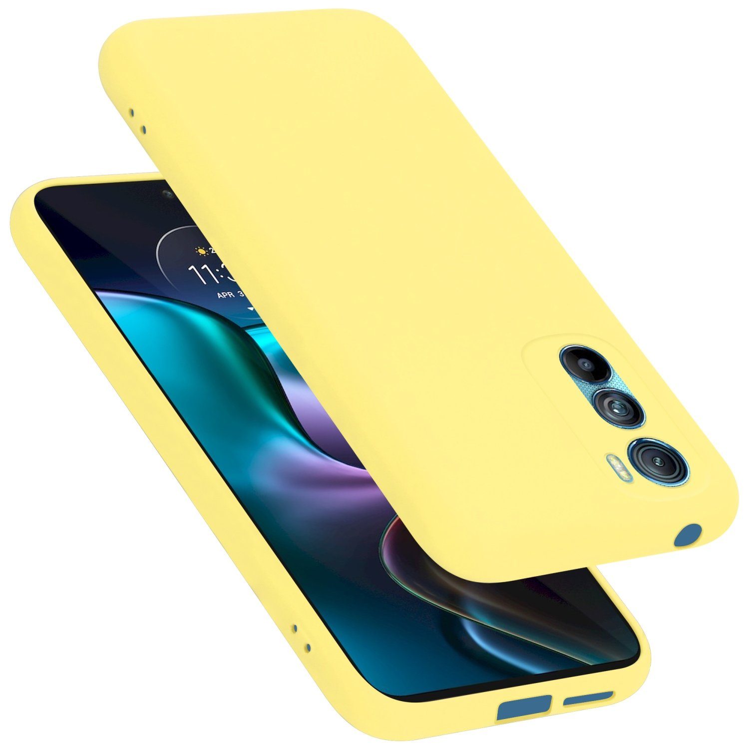 Cadorabo Handyhülle für Motorola EDGE 30 Hülle Motorola EDGE 30, Flexible Hülle TPU Silikon Schutzhülle Back Cover Case