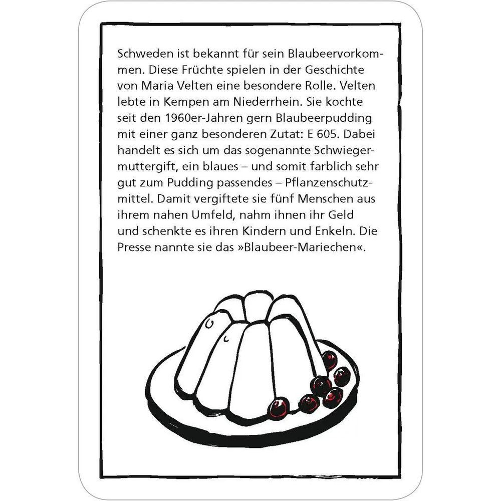 Moses. Verlag Spiel black stories Serienkiller