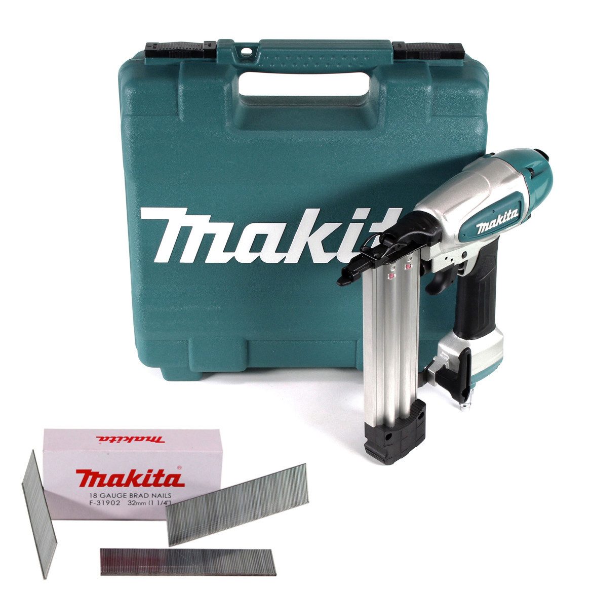 Makita Druckluft-Nagler AF 506 Druckluft Stauchkopfnagler 15-50mm 4,3-8,3bar + 5000x