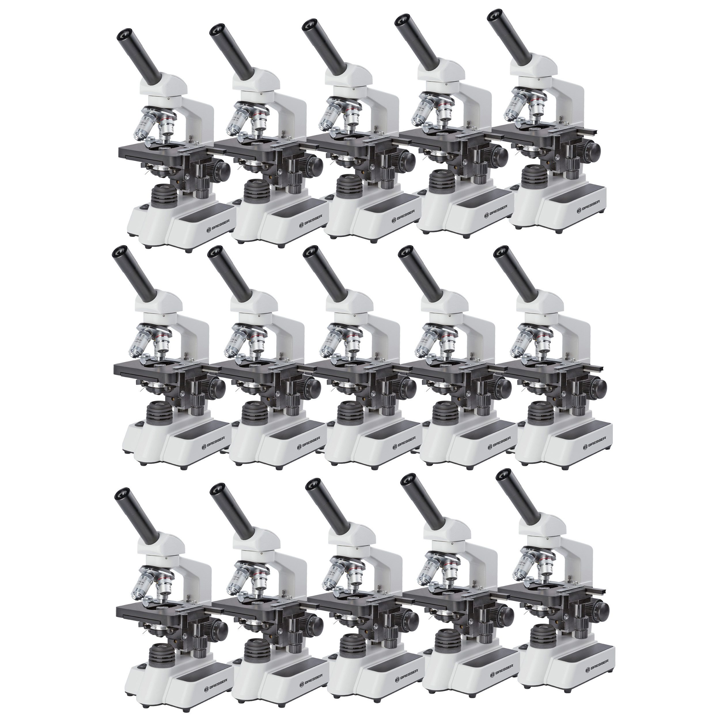 BRESSER BRESSER Erudit DLX 40-600x Mikroskop Klassensatz (15 St) Auf- und Durchlichtmikroskop
