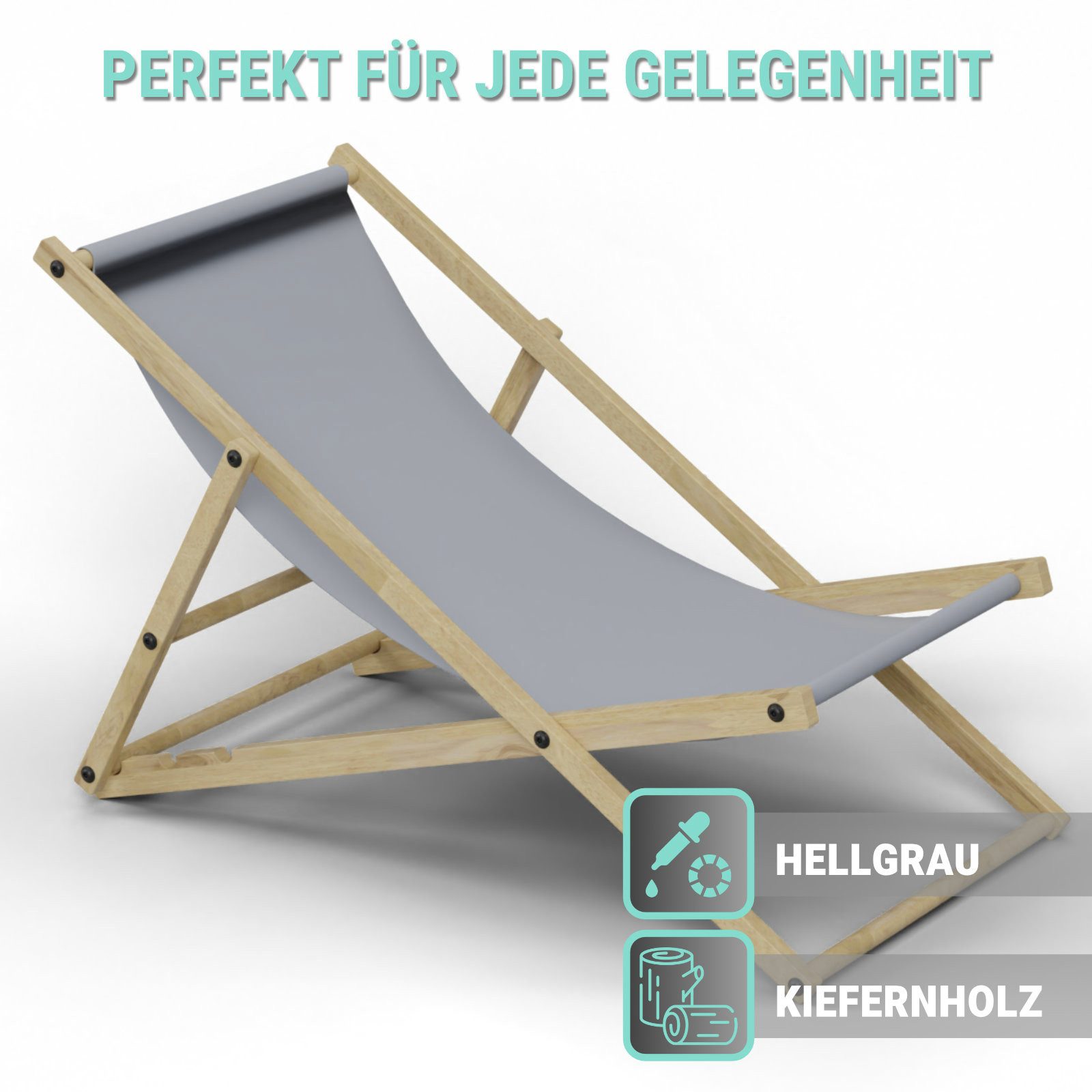 HAGO Gartenliege Liegestuhl Liege Stuhl Strand günstig online kaufen