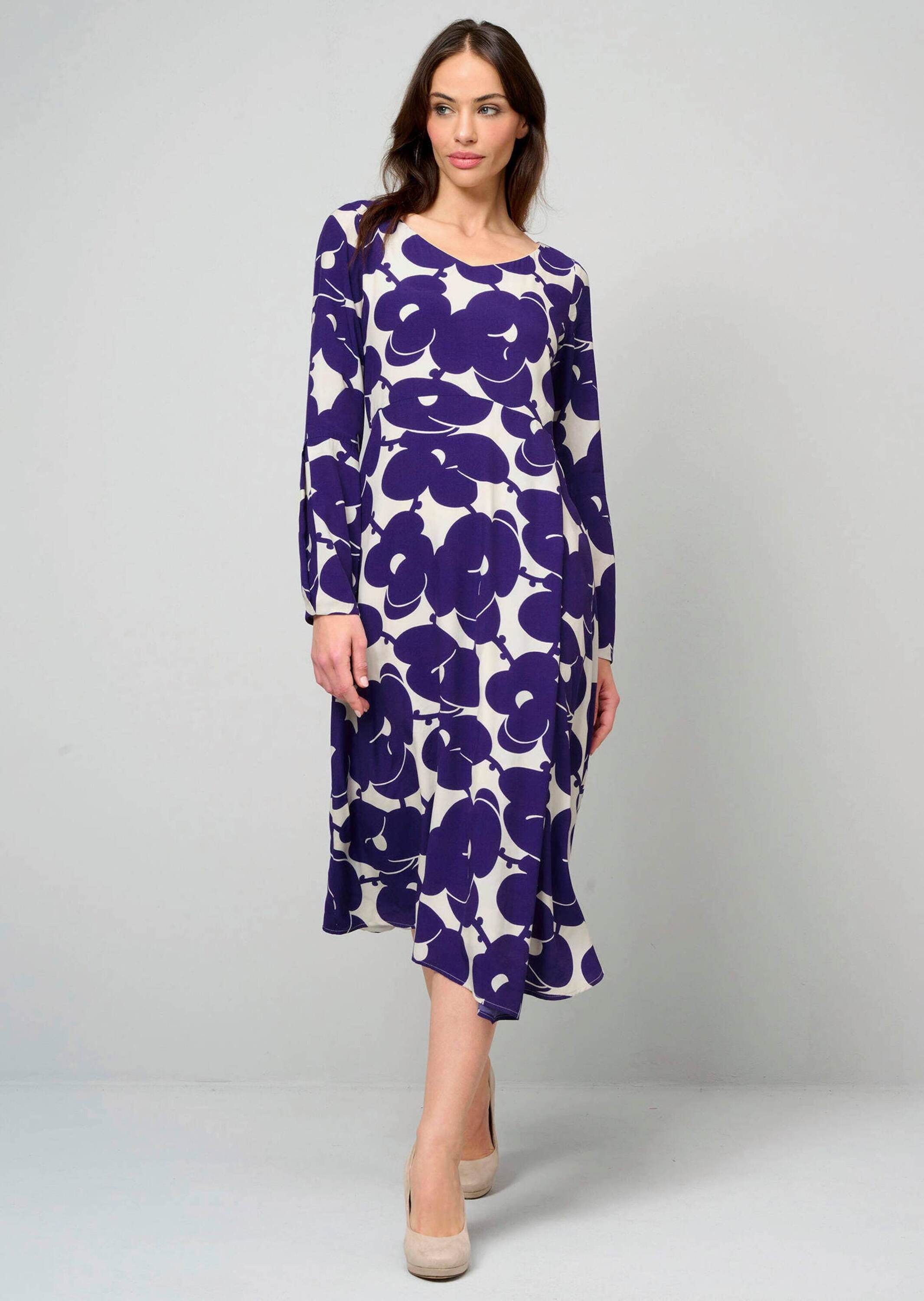 Druckkleid Kleid mit grafischem Dessin