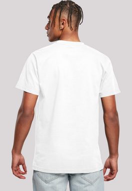 F4NT4STIC T-Shirt NASA Modern Logo White Herren,Premium Merch,Regular-Fit,Basic,Bedruckt
