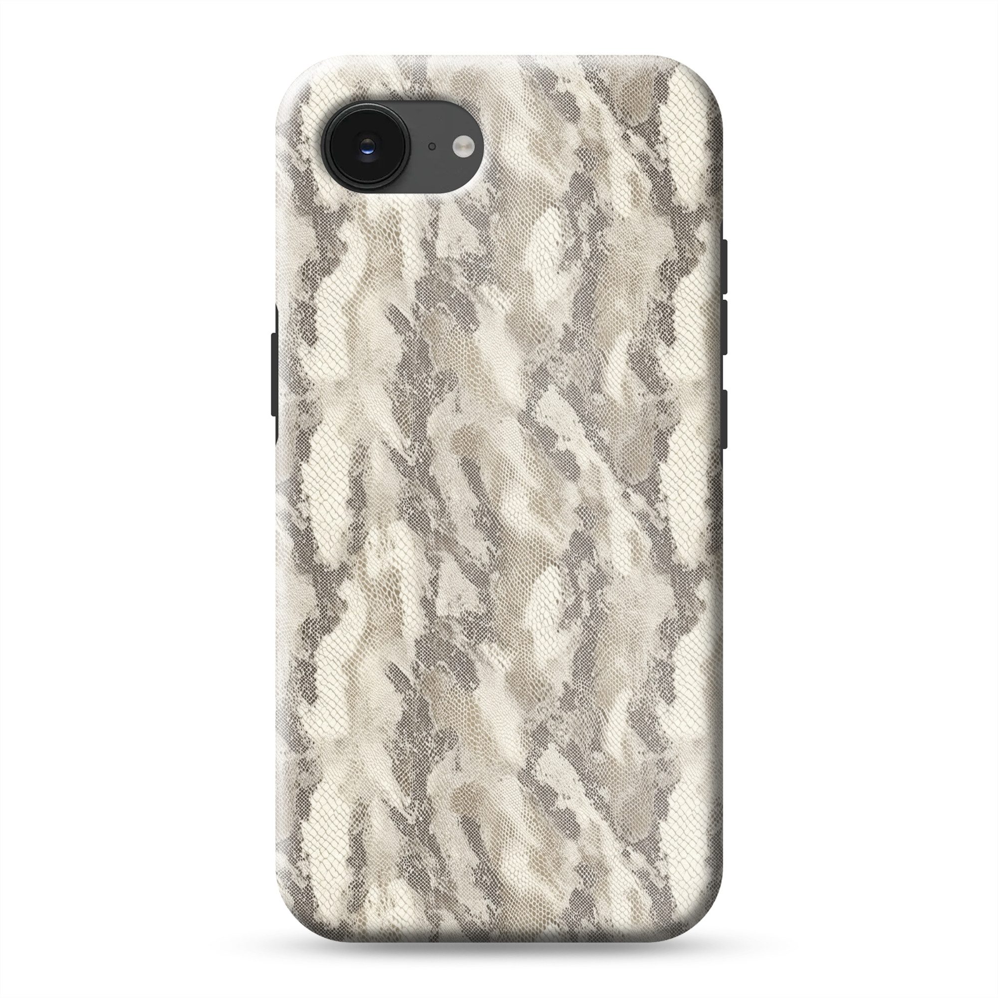 OnlyWow Handyhülle Magsafe für Apple iPhone 17e Schlange - Muster - Taupe, Phone Case, Hardcase, Stoßfest, Schutzhülle