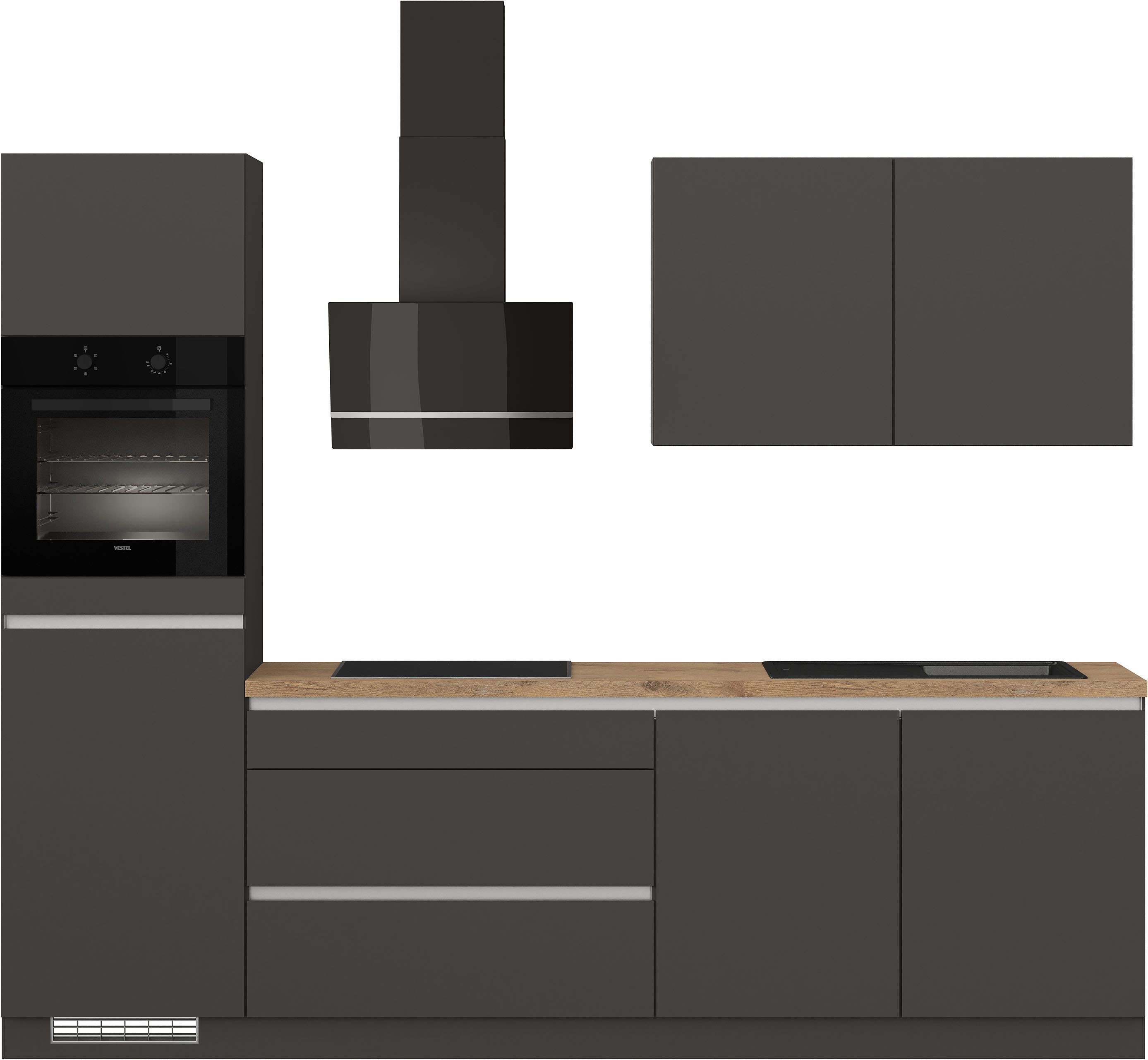 IMPULS KÜCHEN Küchenzeile "Dublin", Ausrichtung wählbar, Schubkästen mit So günstig online kaufen