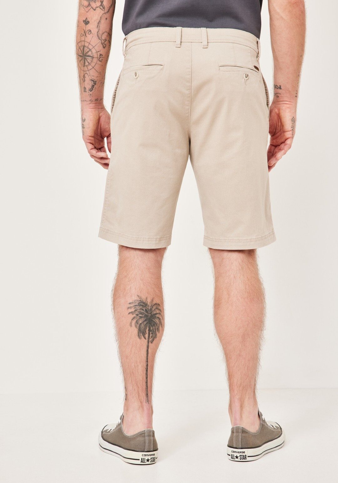 Redpoint Chinoshorts Surrey Chino Stretch-Bermudas mit Printmuster