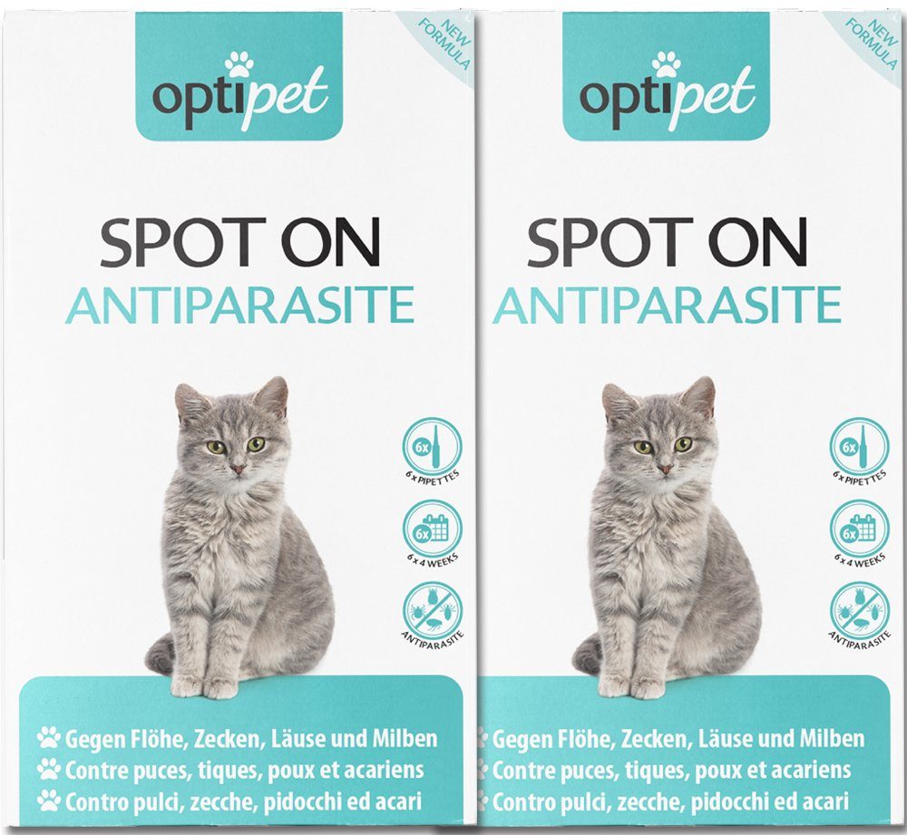 OptiPet Zeckenschutzmittel Spot on Katze Floh- Zecken Abwehr Insektenbekämp günstig online kaufen