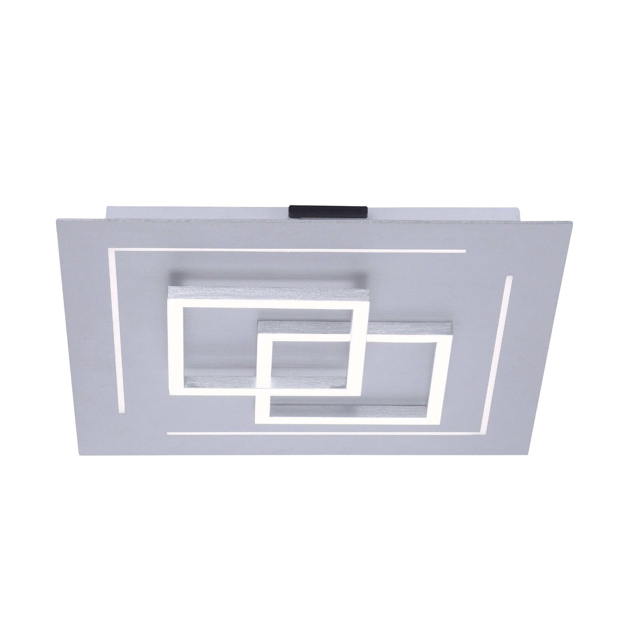 Paul Neuhaus Smarte LED-Leuchte LED Deckenlampe Smart Home Q - LINEA CCT, Smart Home, CCT-Farbtemperaturregelung, Dimmfunktion, Memoryfunktion, mit Leuchtmittel, Warmweiß bis Tageslichtweiß, 40x40cm dimmbar per Fernbedienung Works with Alexa