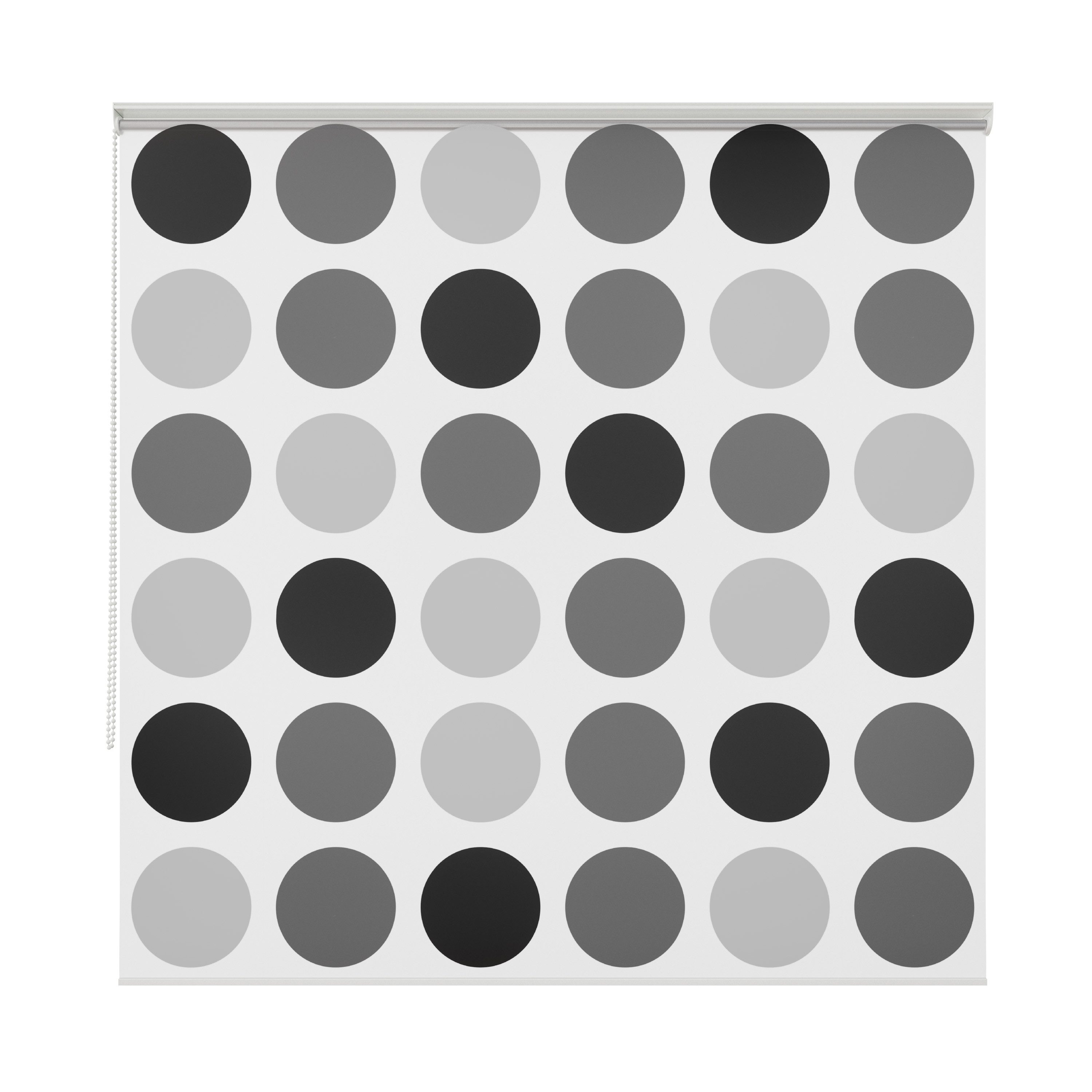 Aquabad® Duschrollo Vaskaflex Badewannenrollo Breite 100 cm, Muster: Kreise, Breite: 100cm – Bild 4 von 5