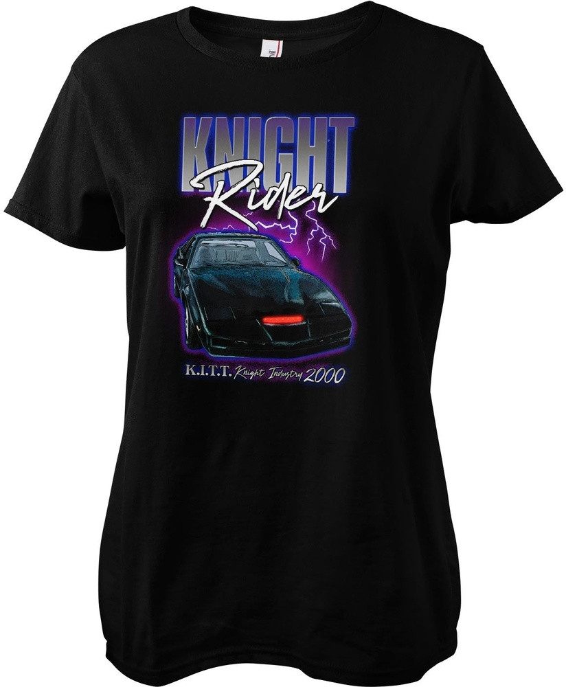 Knight Rider T-Shirt Kight Rider Lightning K.I.T.T. Girly Tee