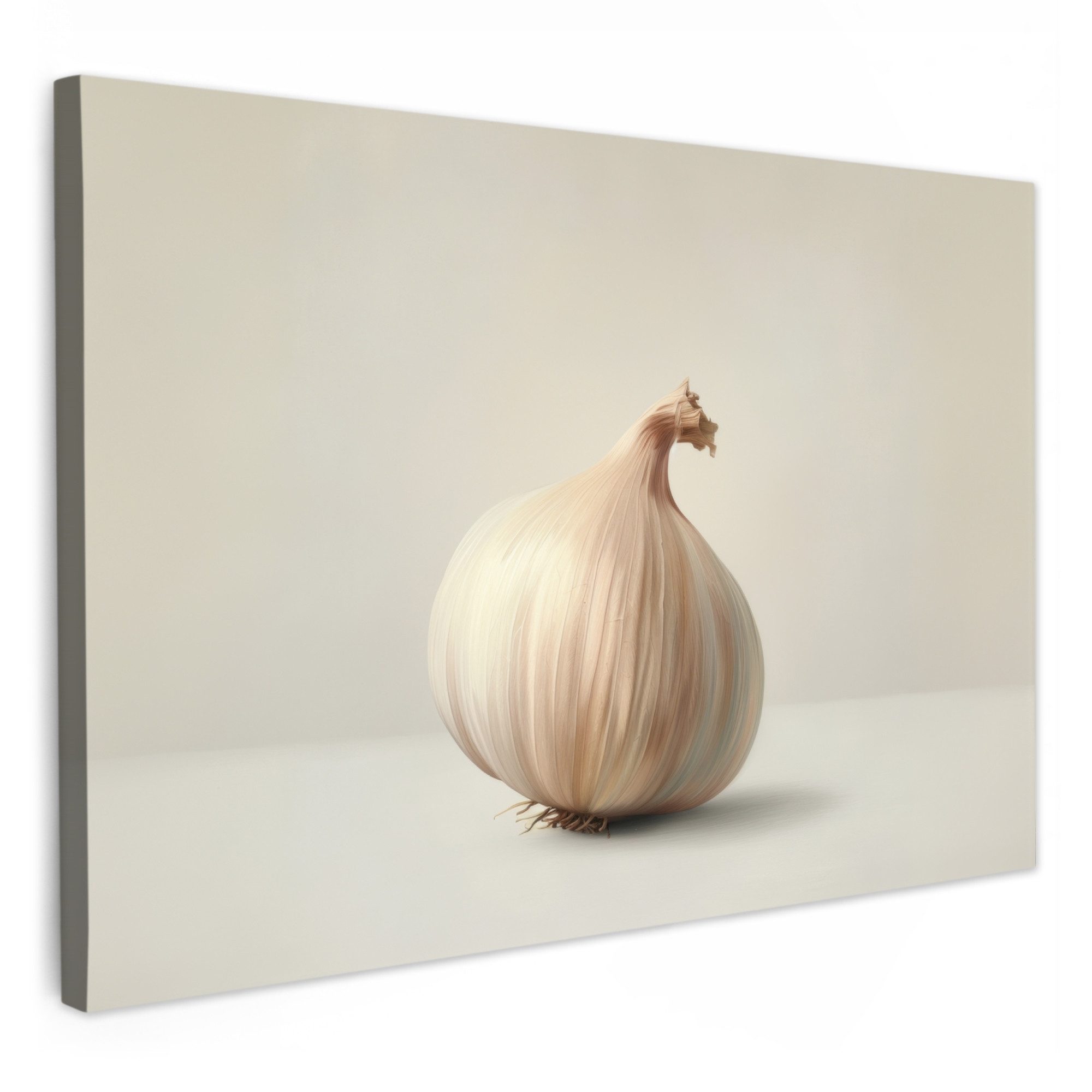 OneMillionCanvasses® Leinwandbild Knoblauch - Natürlich - günstig online kaufen