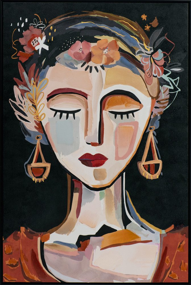 ArtUniverse Gemälde Leinwandbild Schlafende Schönheit 82 x 122 cm, Menschenmotiv