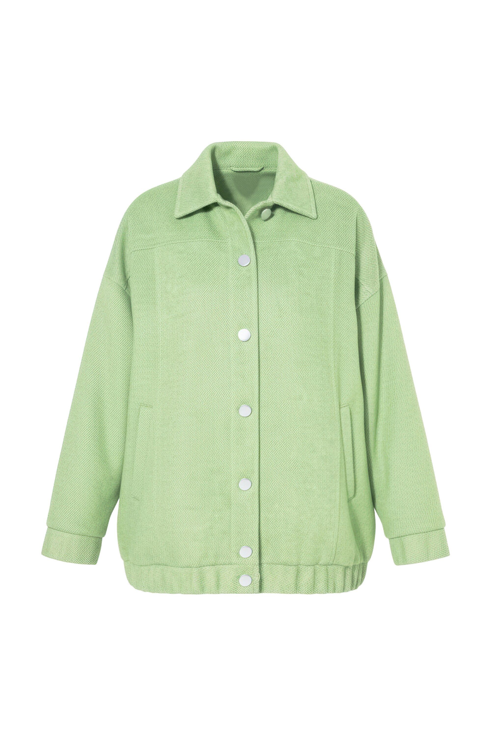 Studio Untold Outdoorjacke Blouson Jacke länger und oversized Wolloptik günstig online kaufen