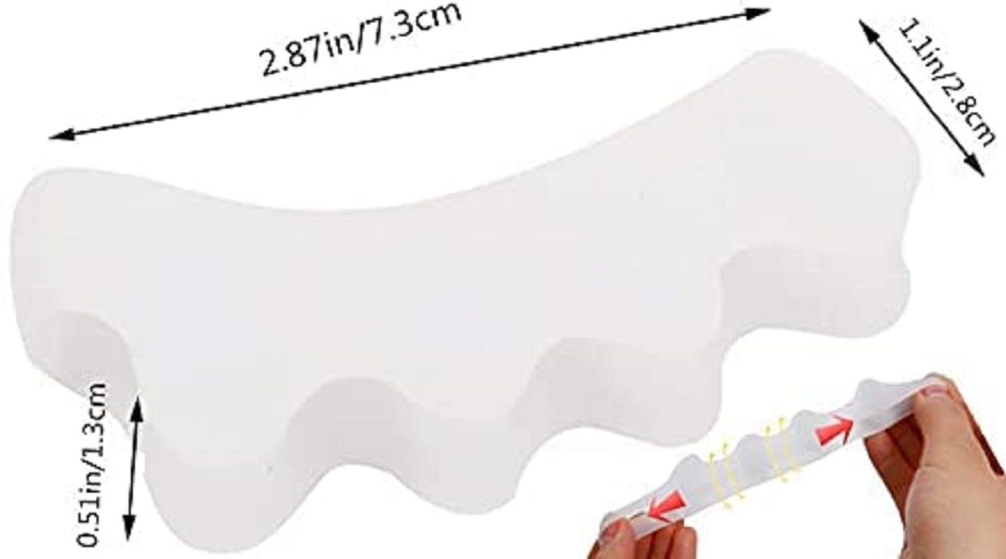 COOL-i ® Zehenkorrektor Zehenkorrektor – 2 Stk. weiche, BPA-freie Silikon-Zehentrenner, wiederverwendbar bei Hallux, Hammerzehen & überlappenden Zehen, Unisex