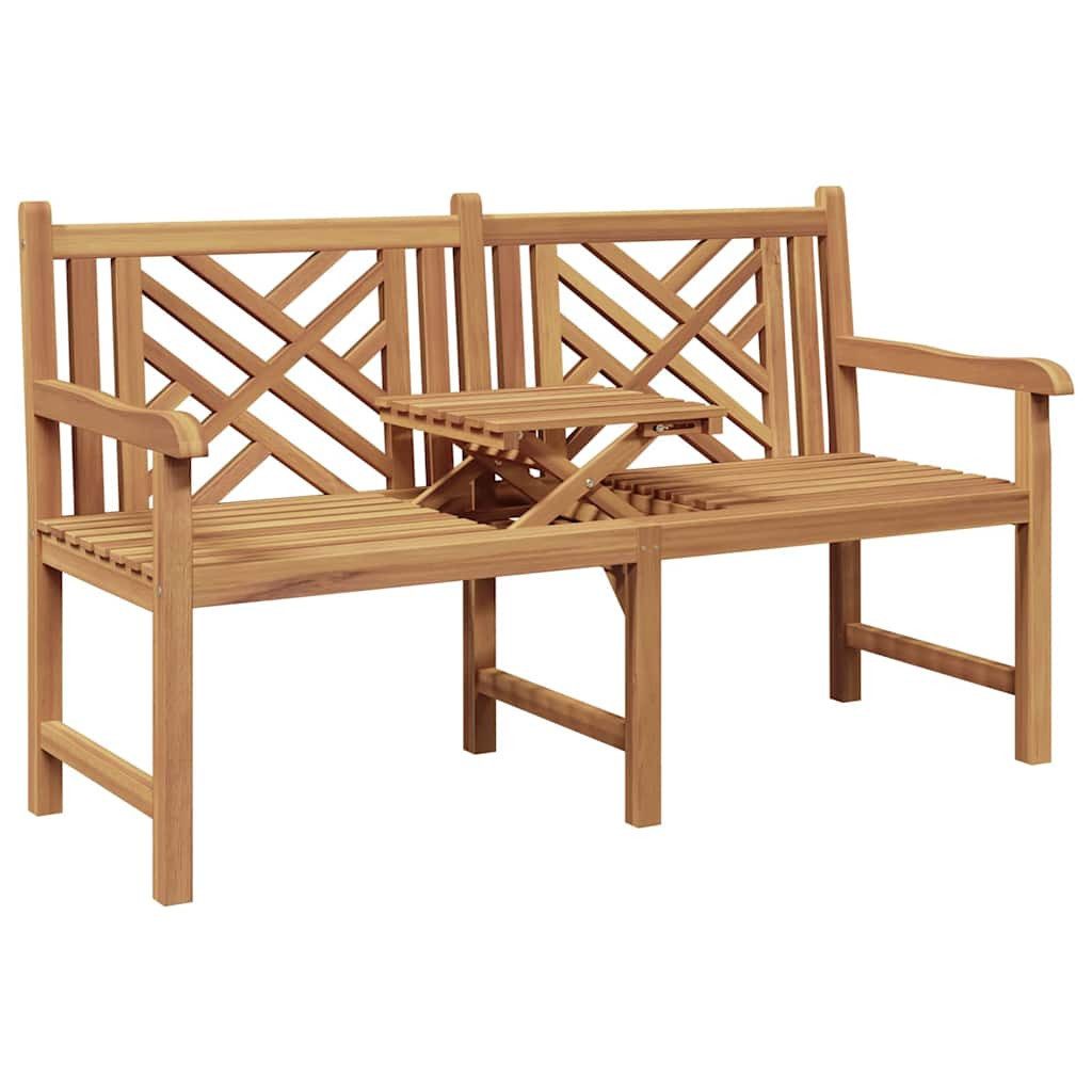 vidaXL Gartenbank Bank Sonstiges Braun 150 x 60 x 90 cm -Massivholz (1-St)