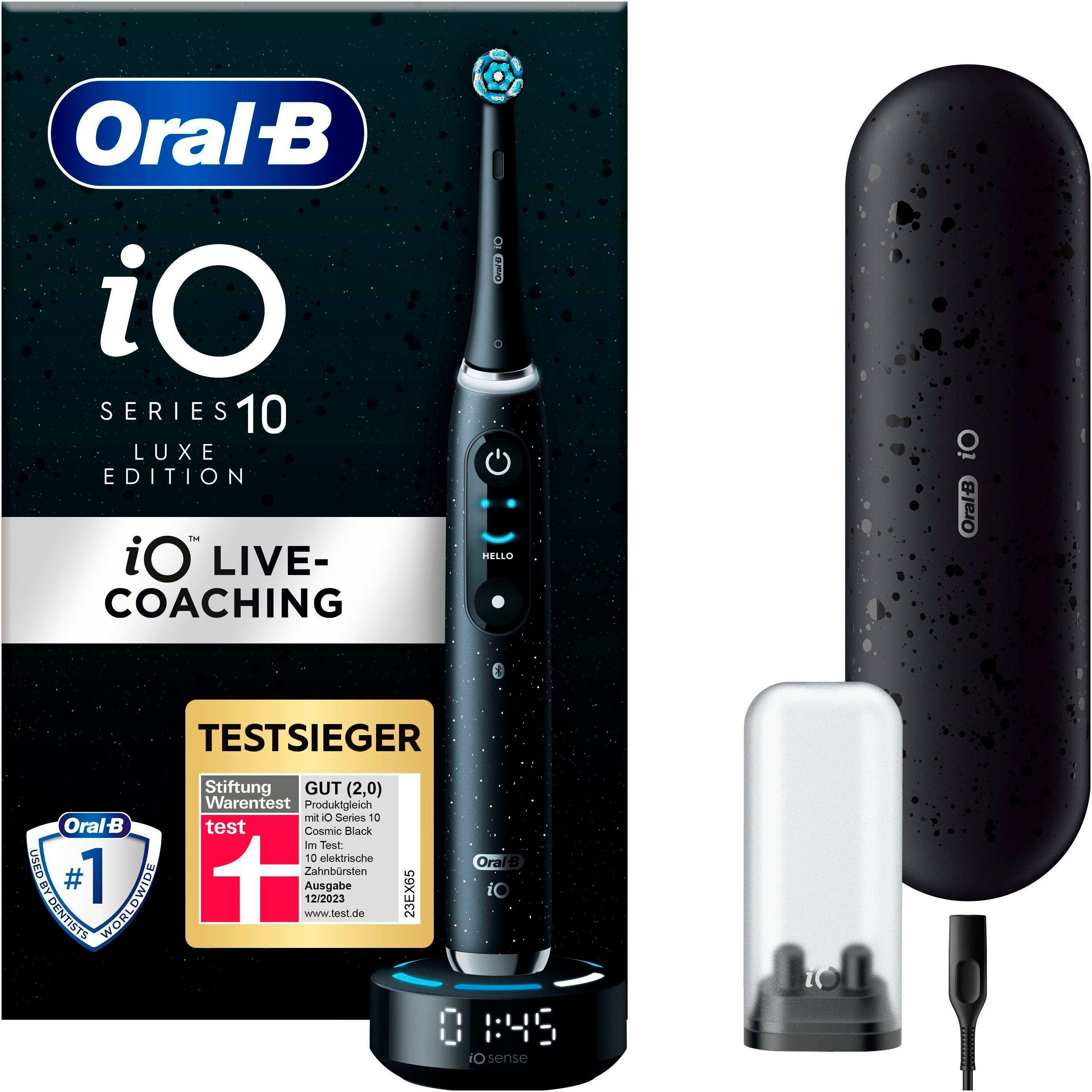 Oral-B Elektrische Zahnbürste iO Series 10 Luxe Edition, Aufsteckbürsten: 1 St., Magnet-Technologie