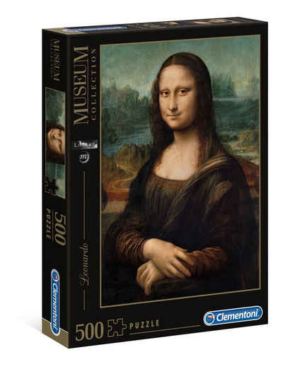 Clementoni® Puzzle 30363 Museum Collection Leonardo Mona Lisa, 500 Puzzleteile