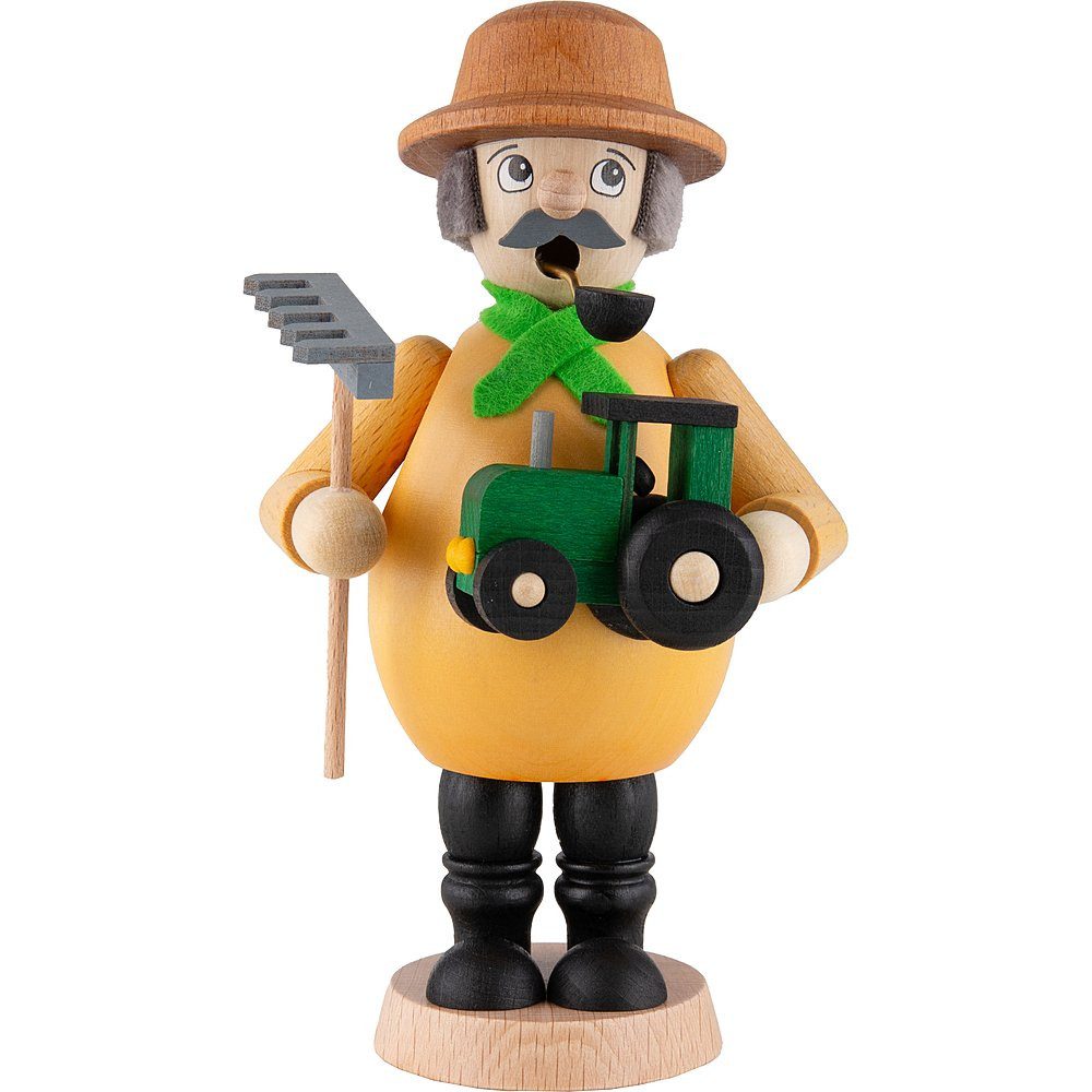Ullrich Kunsthandwerk Räuchermännchen Landwirt (15cm) Räuchermann von Ullrich Kunsthandwerk