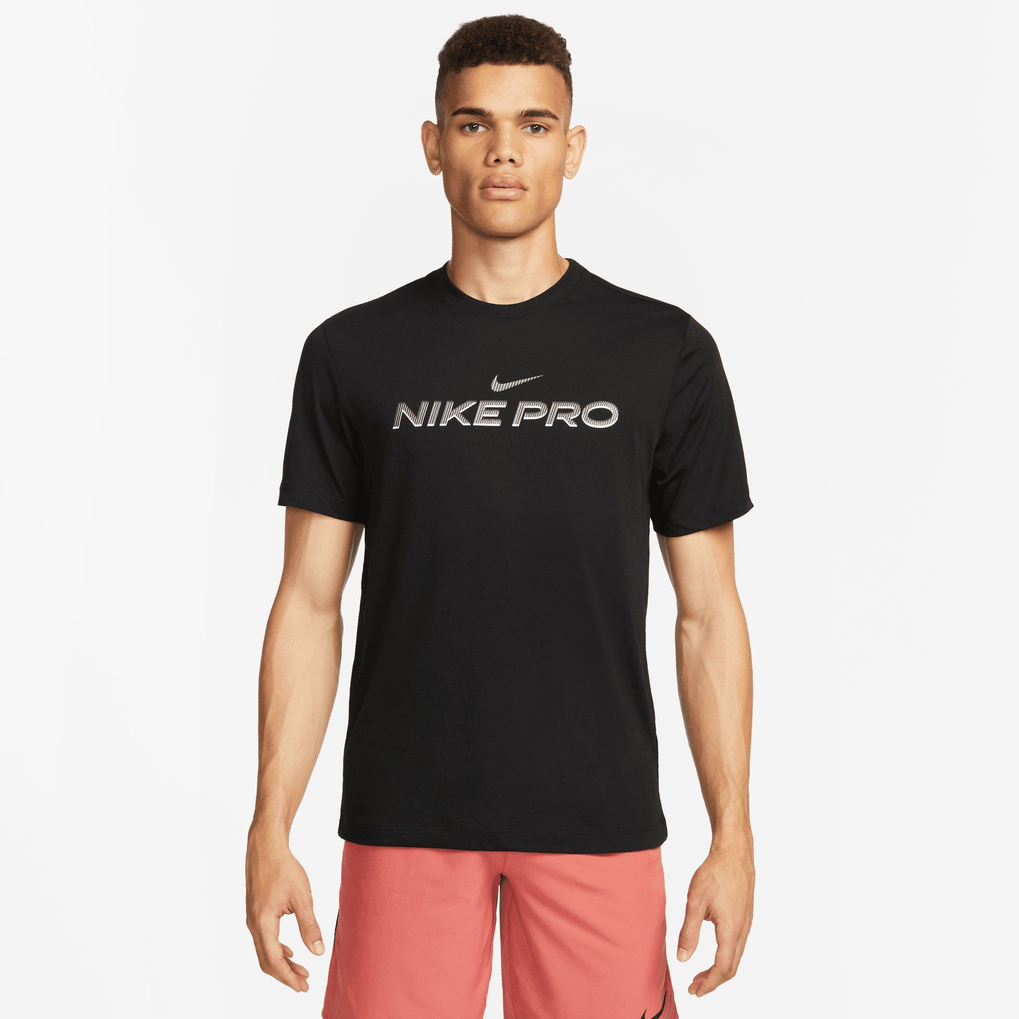 Nike Trainingsshirt DRI-FIT MEN'S FITNESS T-SHIRT BLACK
