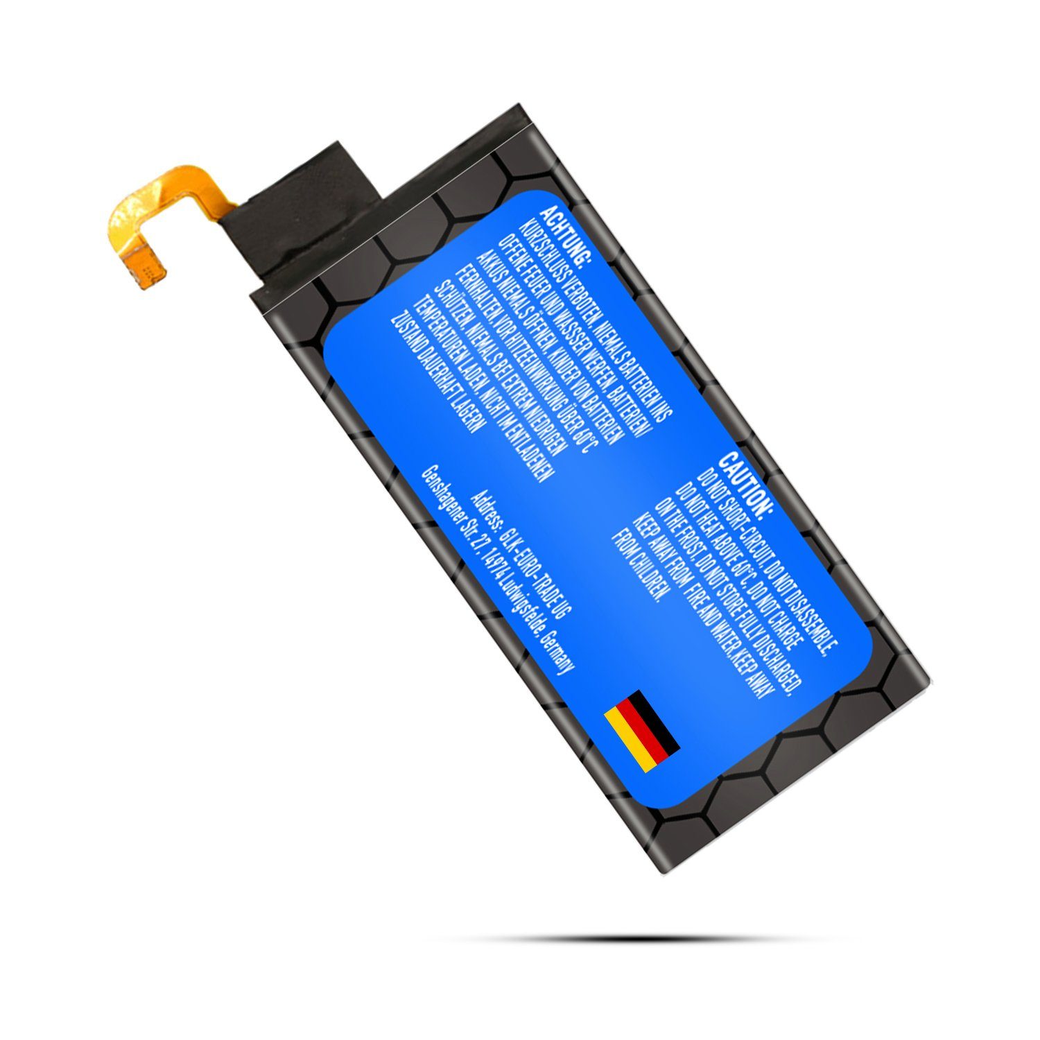 GLK-Technologies High-Capacity Ersatzakku kompatibel mit Samsung Galaxy S6 Edge SM-G925F / EB-BG925ABE, Original GLK-Technologies Battery, accu, 2800 mAh Akku, Ohne Set Smartphone-Akku 2800 mAh