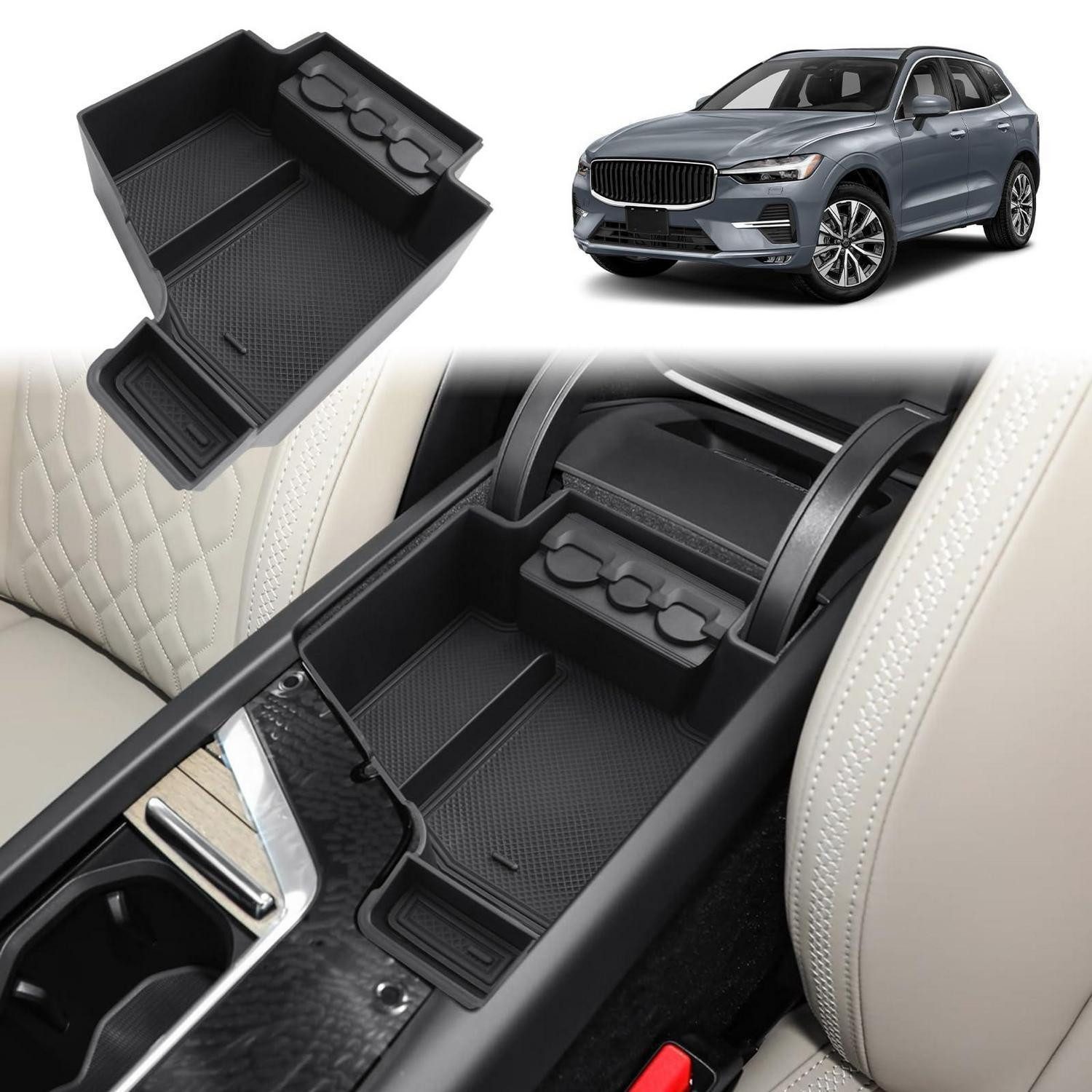 LuxusKollektion Taschenorganizer Mittelkonsole Organizer für Volvo XC60/XC90