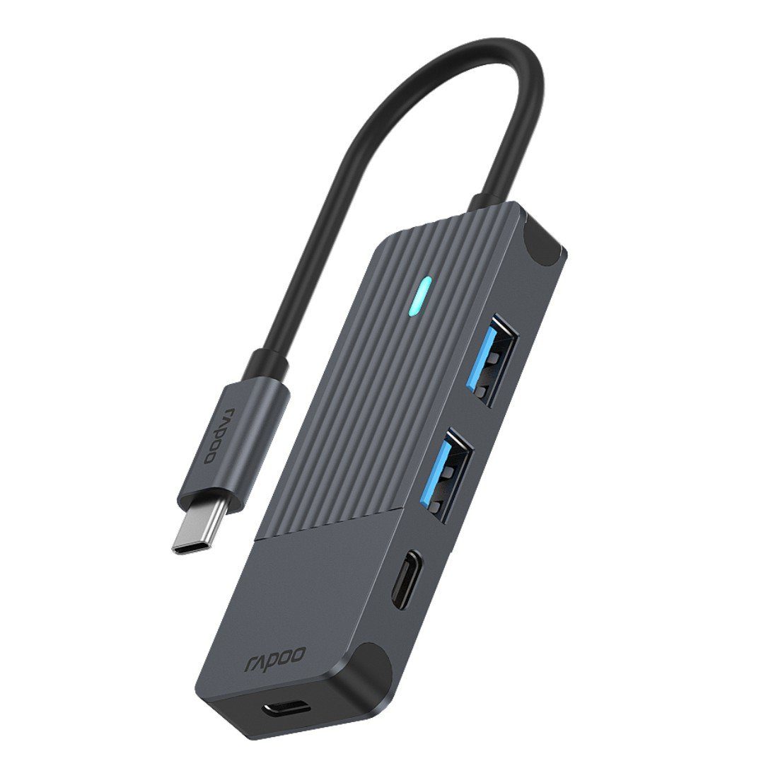 UCH-4003 USB-C Hub, USB-C auf USB-A und USB-C, Grau USB-Adapter