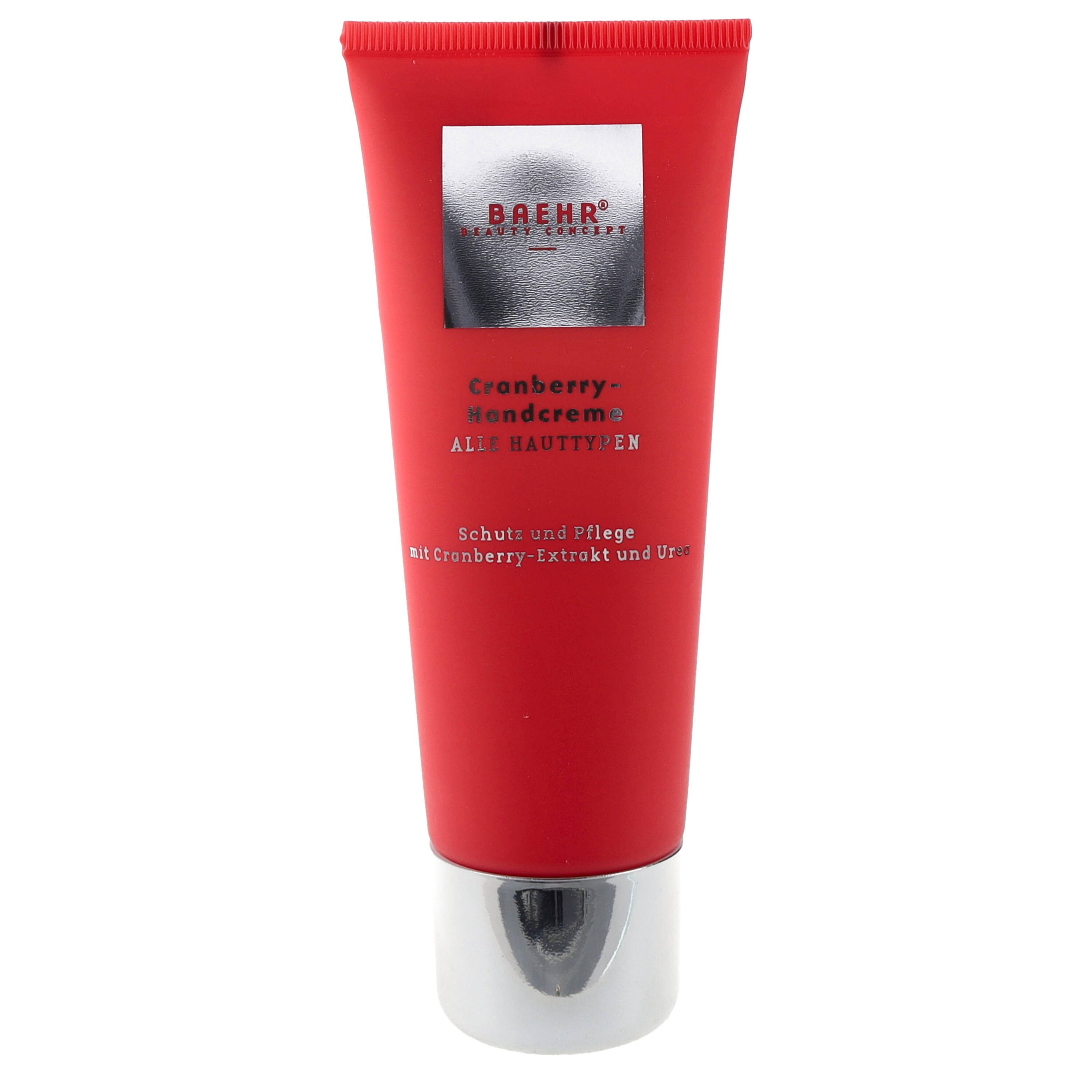 BAEHR BEAUTY CONCEPT Handcreme Baehr Beauty Concept Cranberry-Handcreme 75ml Duft nach Cranberry & Mandel, 1-tlg., Urea, Glycerin, Vitamin E und Bisabolol pflegen intensiv