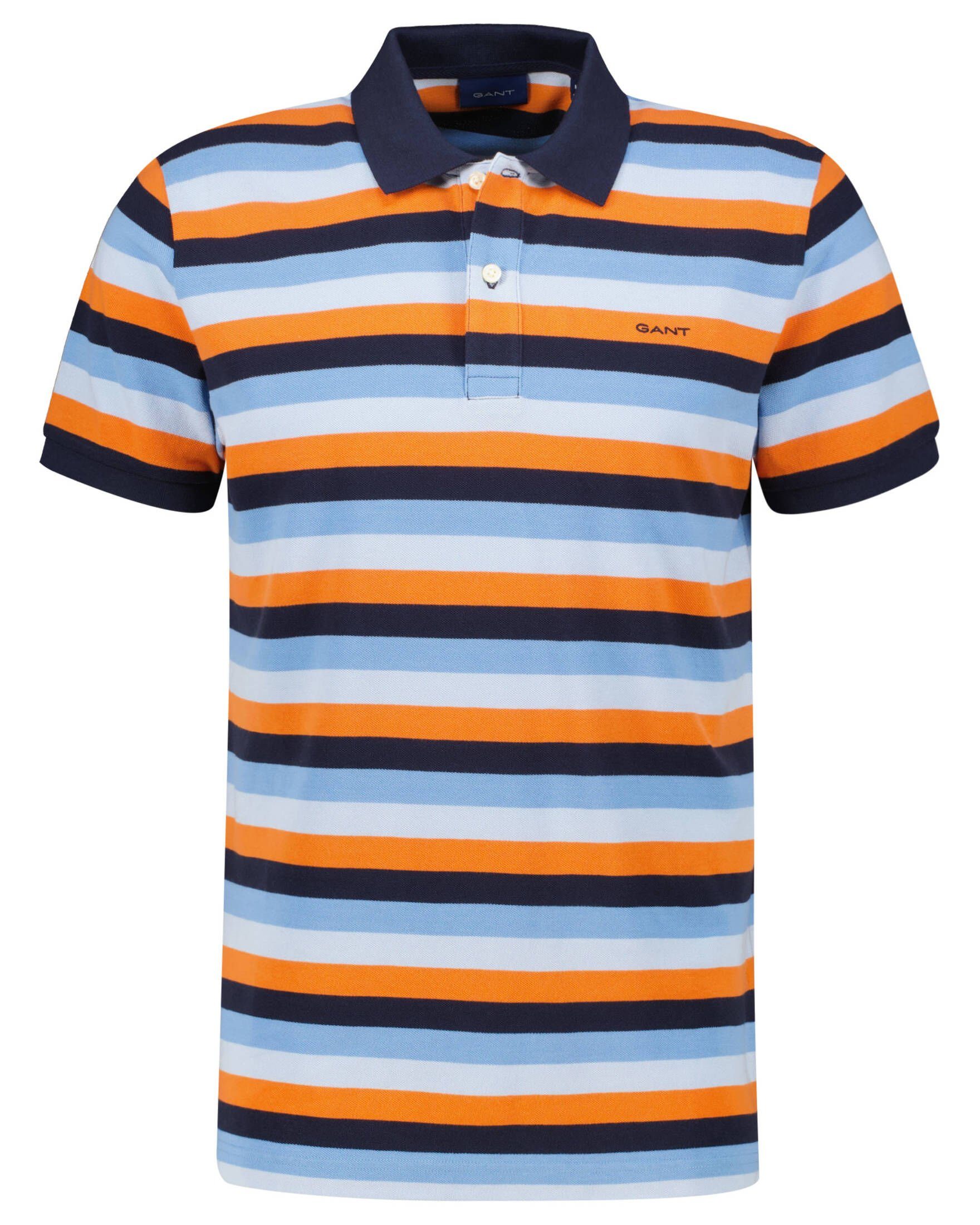 Poloshirt MULTI (90) Poloshirt SS Gant multicolor (1-tlg) STRIPE Herren