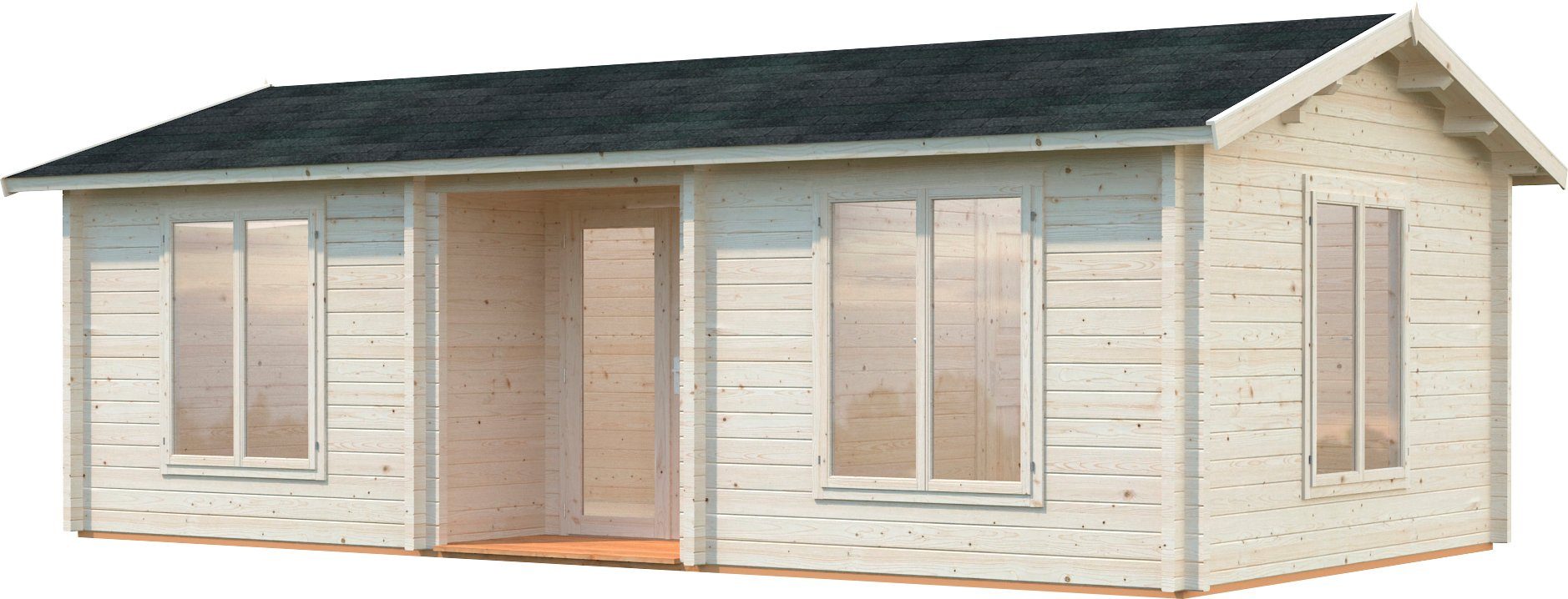 Palmako Gartenhaus Ferienhaus Anna, BxT: 790x420 cm, inklusive Fußboden