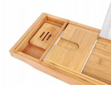 Redfink Badewannenablage Badewannenregal - Auflage für die Badewanne aus Bambus