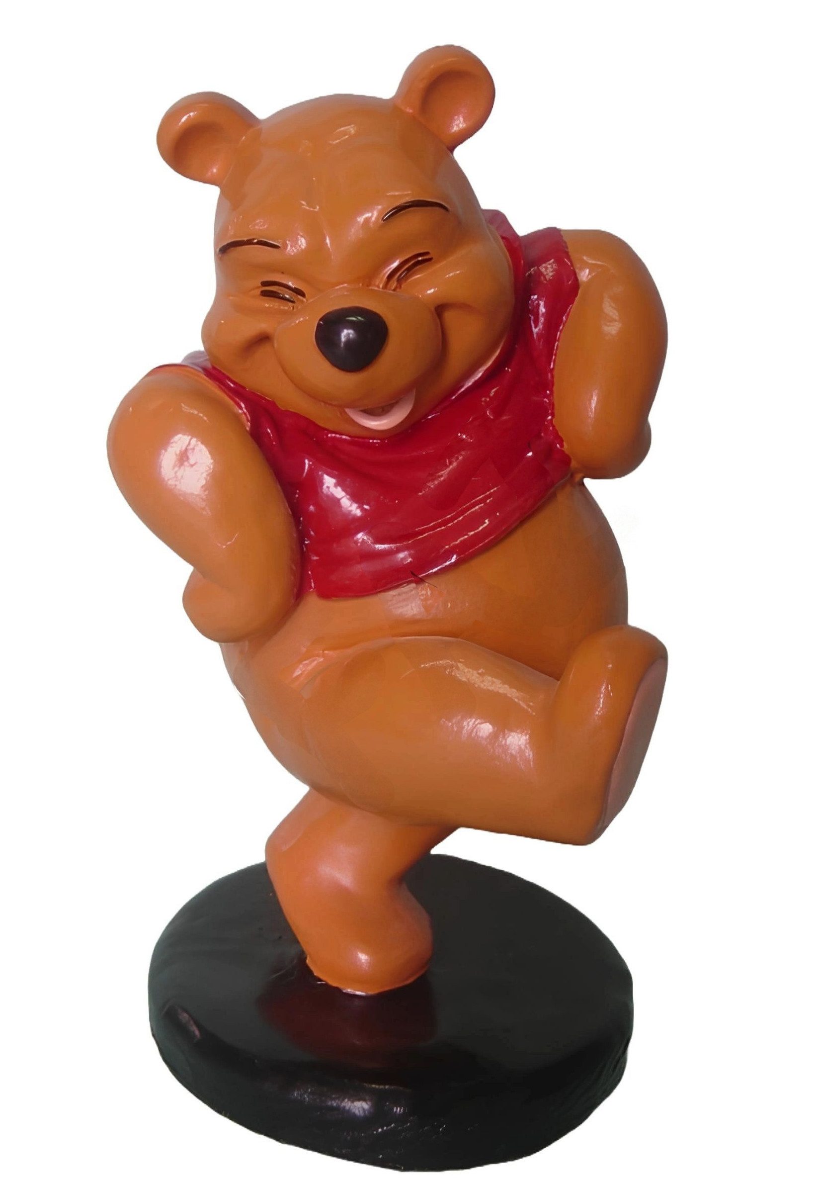 JVmoebel Skulptur Moderne Bärenfigur aus hochwertigem Material für stilvolle Dekoration (Winnie the Pooh Material: Kunststoff 30 cm Höhe), Made in Europa
