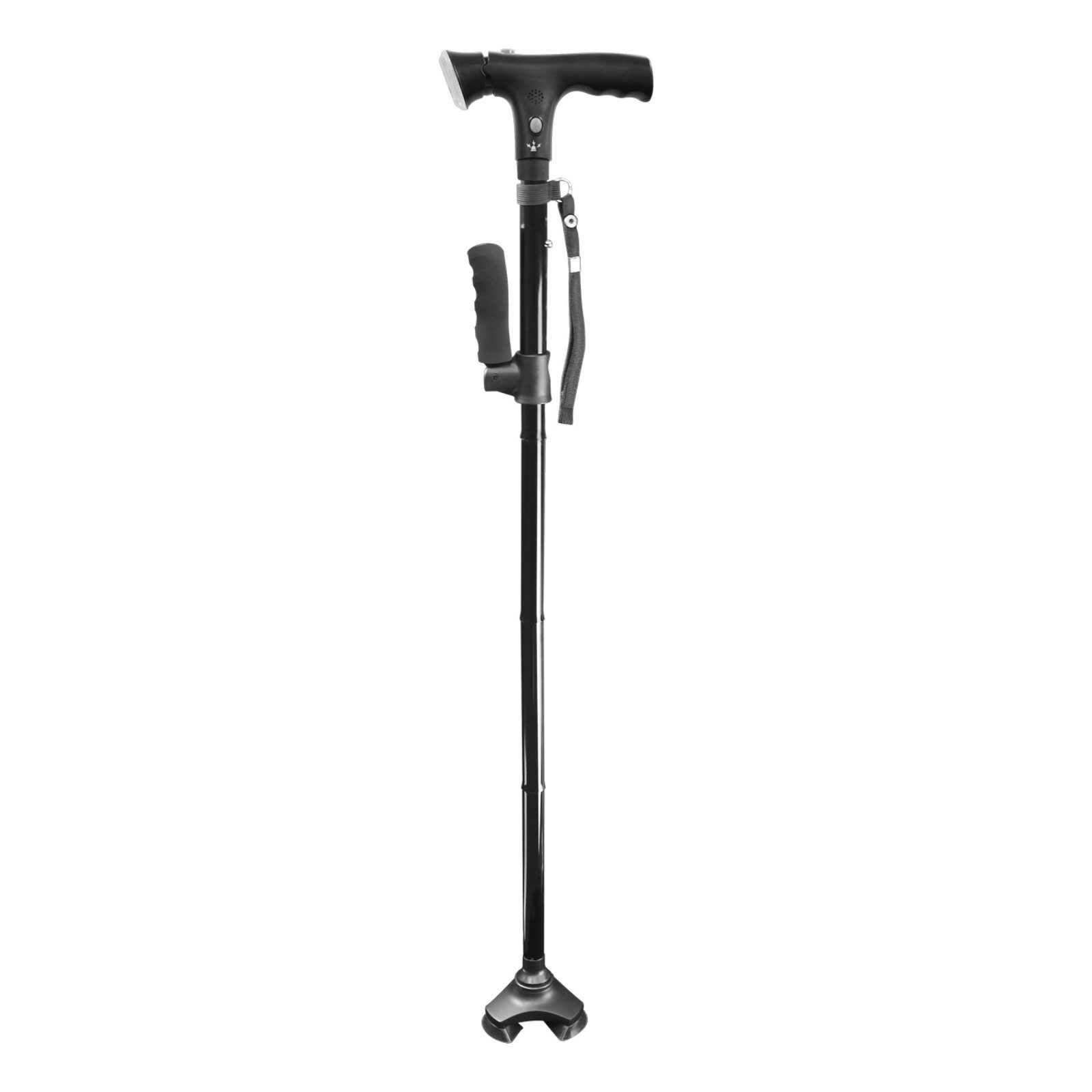 Your Products B.V. Gehstock Sicherheits-Gehstock Aufstehhilfe Alarm LED-Licht Clever Cane, 1-tlg., Mit Alarm und Licht