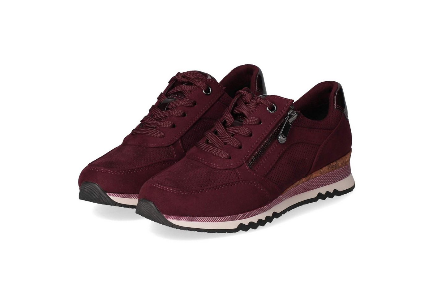 MARCO TOZZI Marco Tozzi Sneaker Low 2-23781-41-567 Damen Textil & Synthetik red Schnürschuh