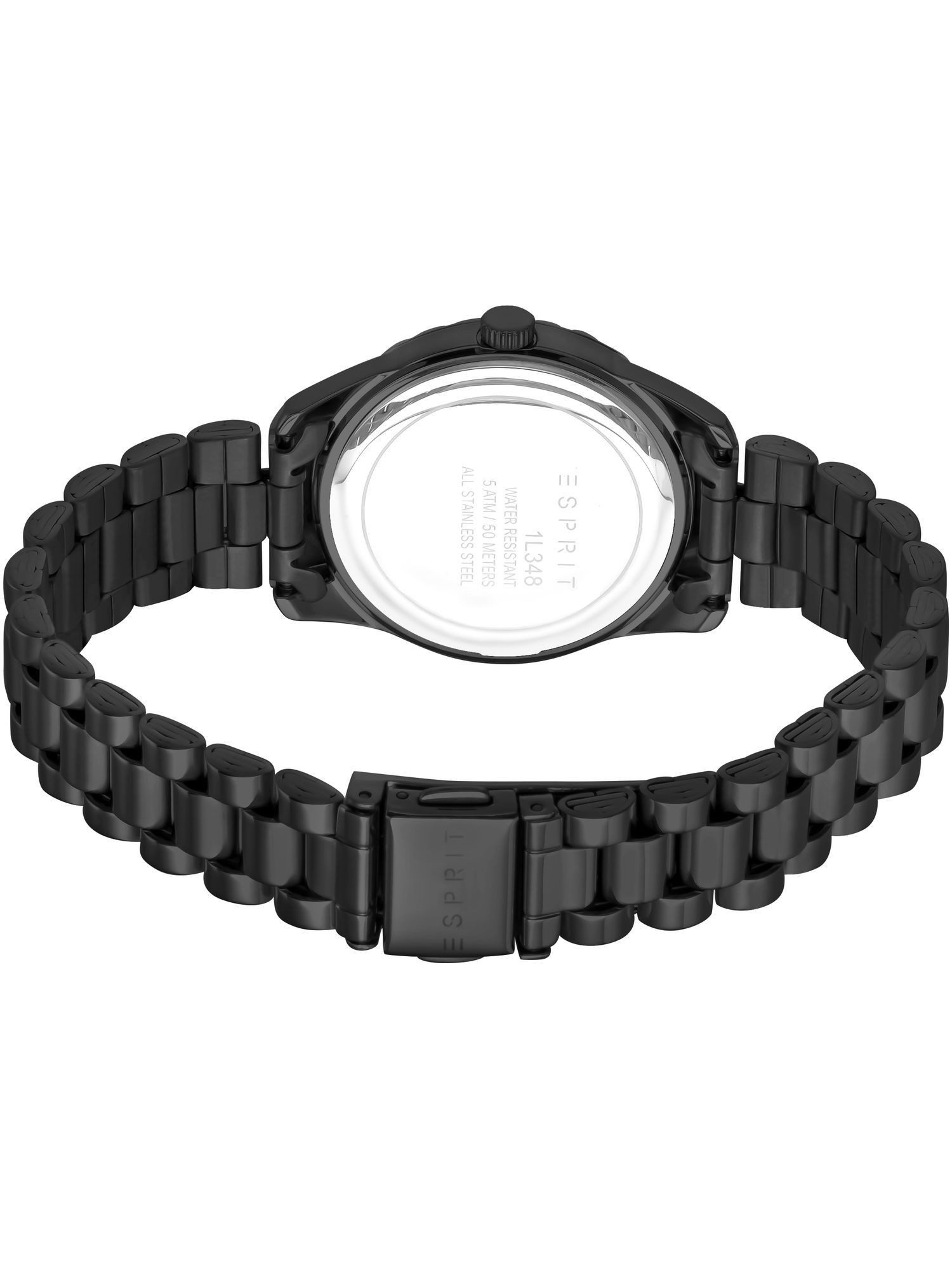 Esprit Quarzuhr ES1L348M0075 ES1L348M0075, Esprit ES1L348M0075 Skyler Ceramic Uhr Damenuhr Edelstahl Schwarz