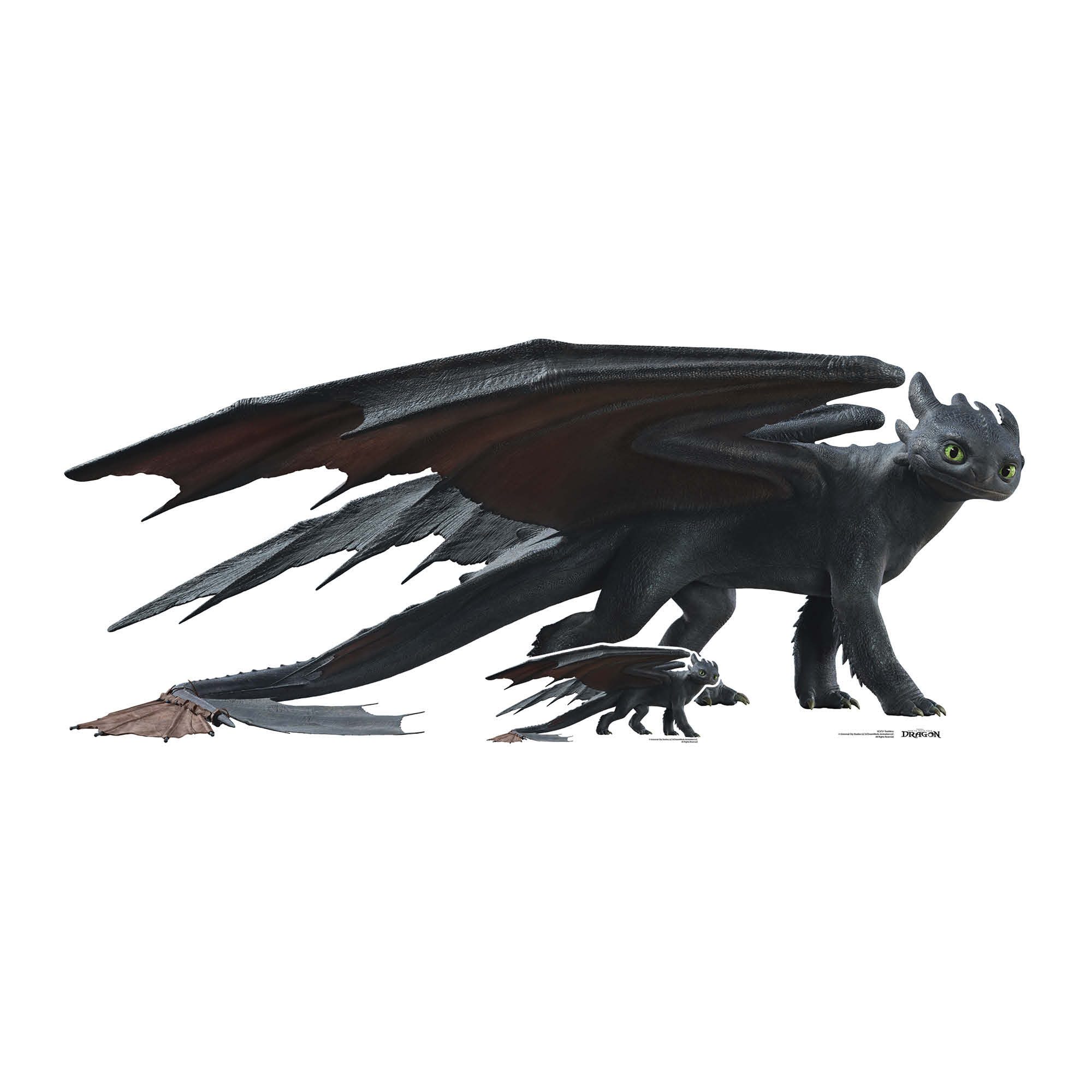Dekofigur Drachenzähmen - Live Action - Ohnezahn - Pappaufsteller 82x195